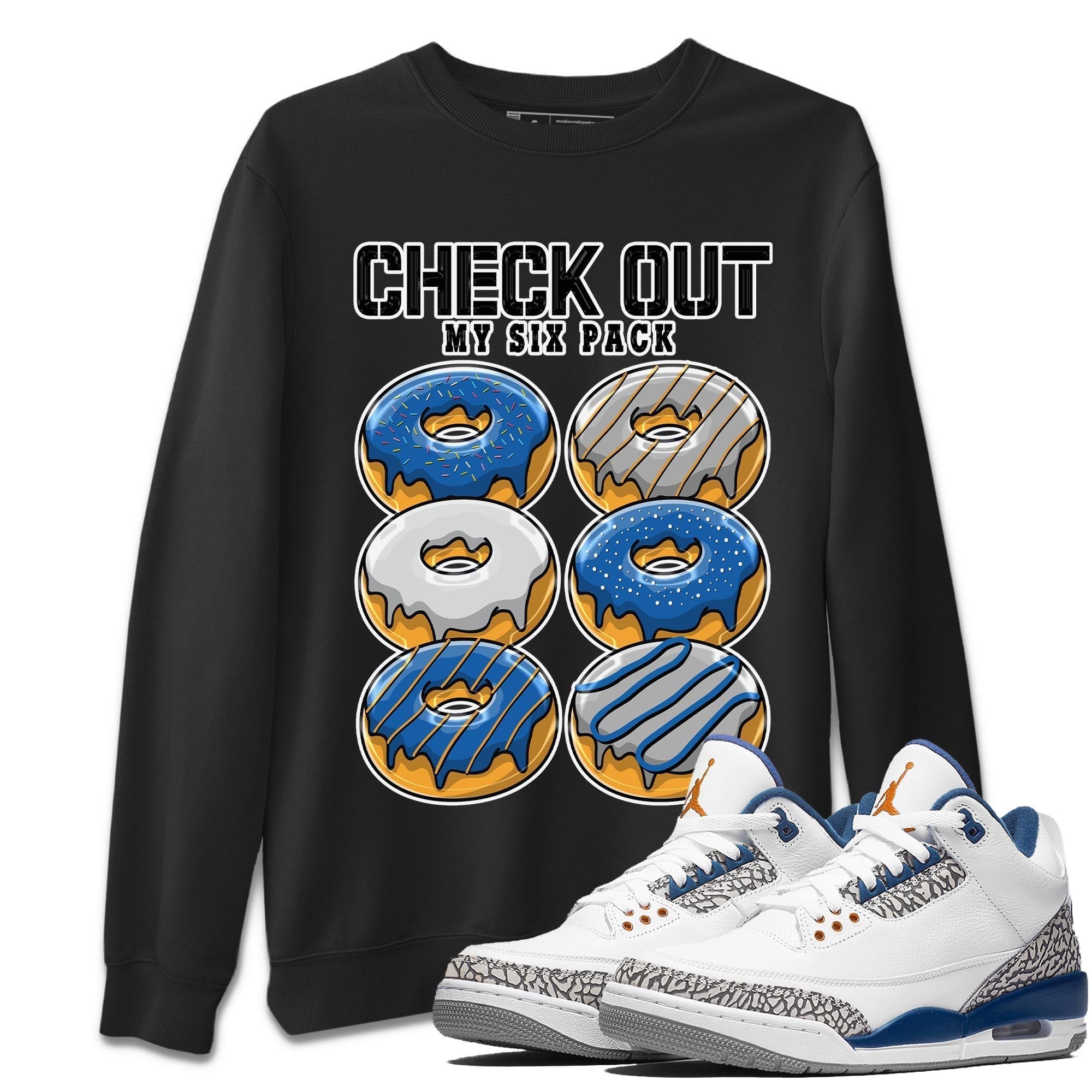Check Out My Six Pack Unisex Tops - Air Jordan 3 Wizards
