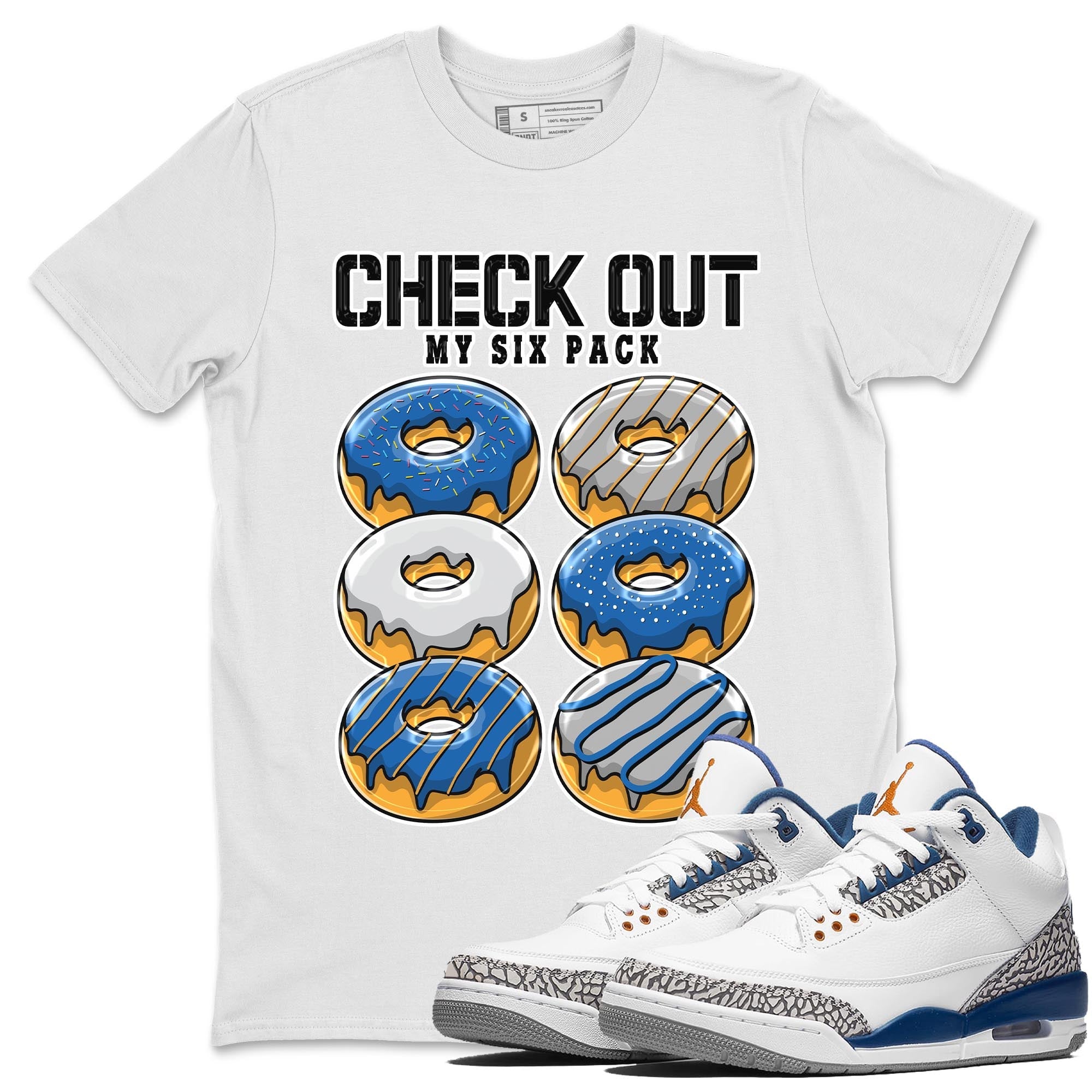 Check Out My Six Pack Unisex Tops - Air Jordan 3 Wizards