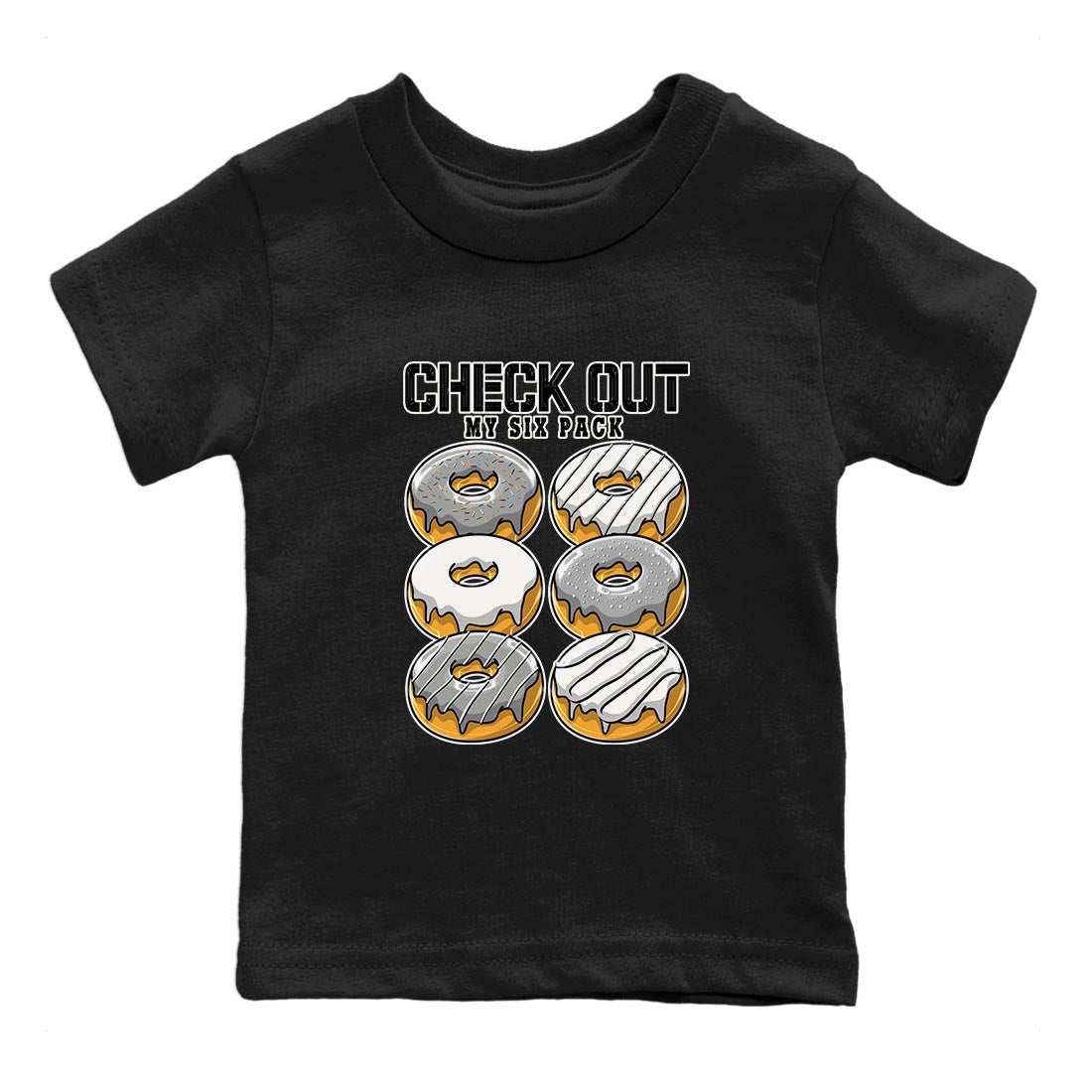 Check Out My Six Pack snkmatch Tee Kids - Air Jordan 4 Frozen Moments