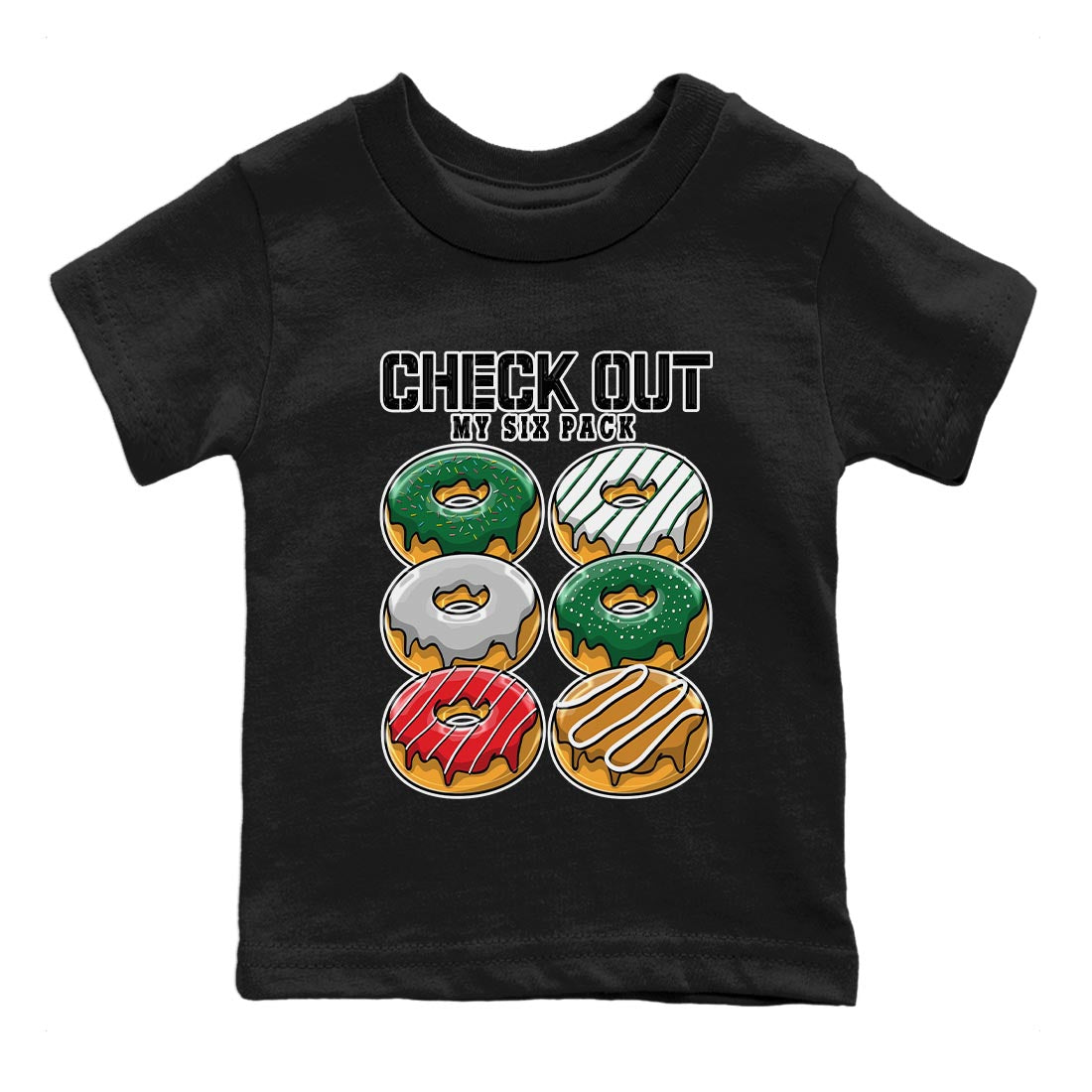 Check Out My Six Pack Kids Tops - Air Jordan 4 Pine Green SB