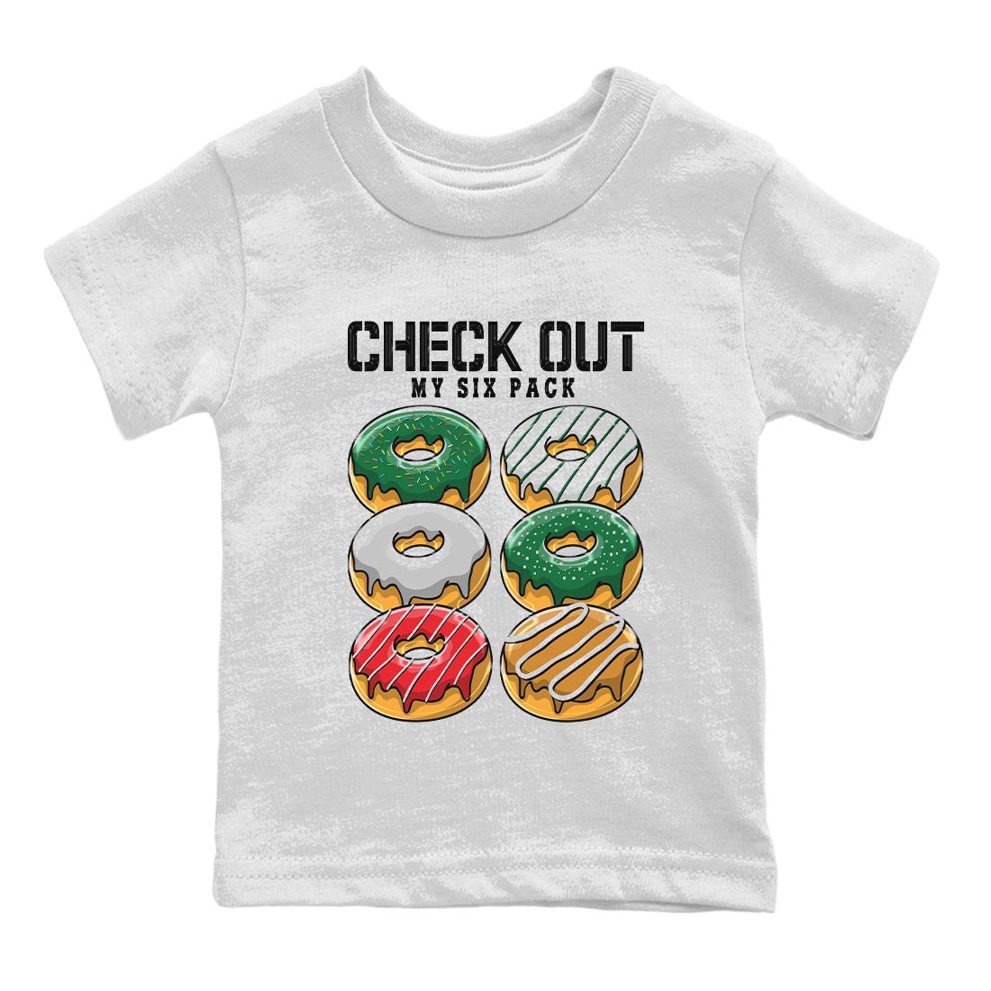 Check Out My Six Pack Kids Tops - Air Jordan 4 Pine Green SB
