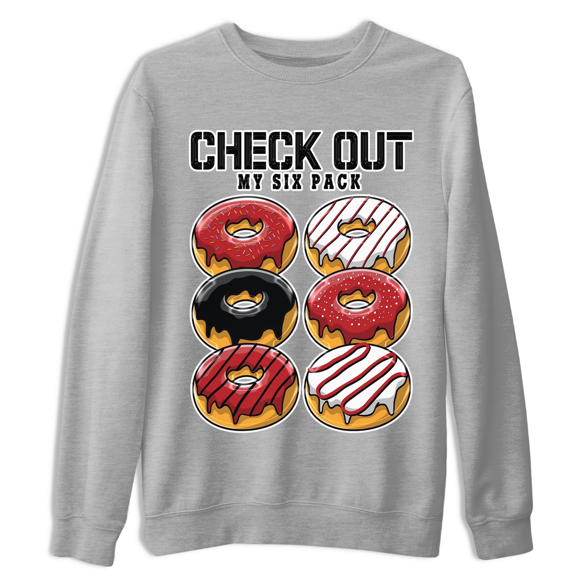 Check Out My Six Pack snkmatch Tee - Air Jordan 4 Red Cement