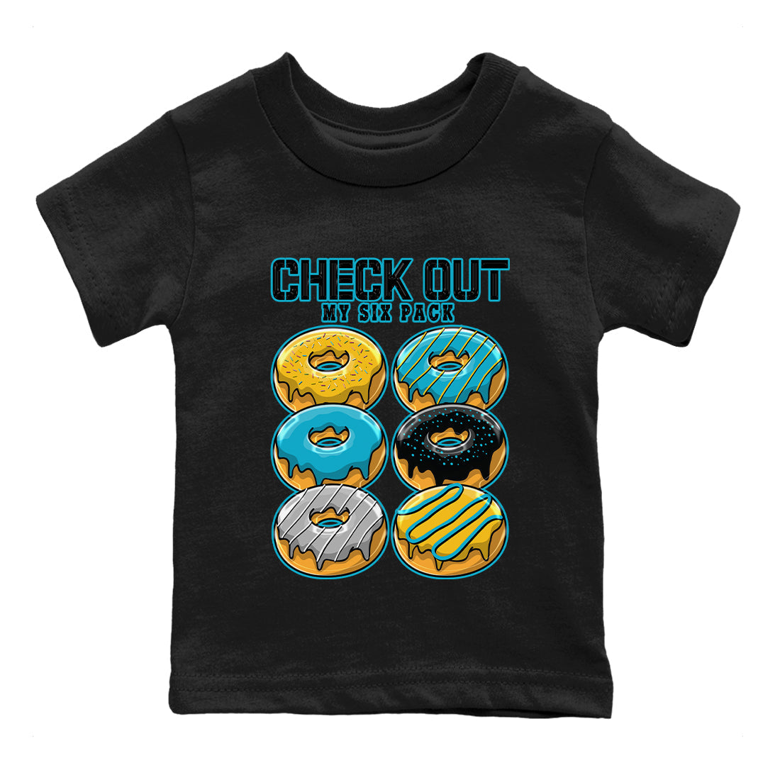 Check Out My Six Pack Kids Tops - Air Jordan 5 Aqua