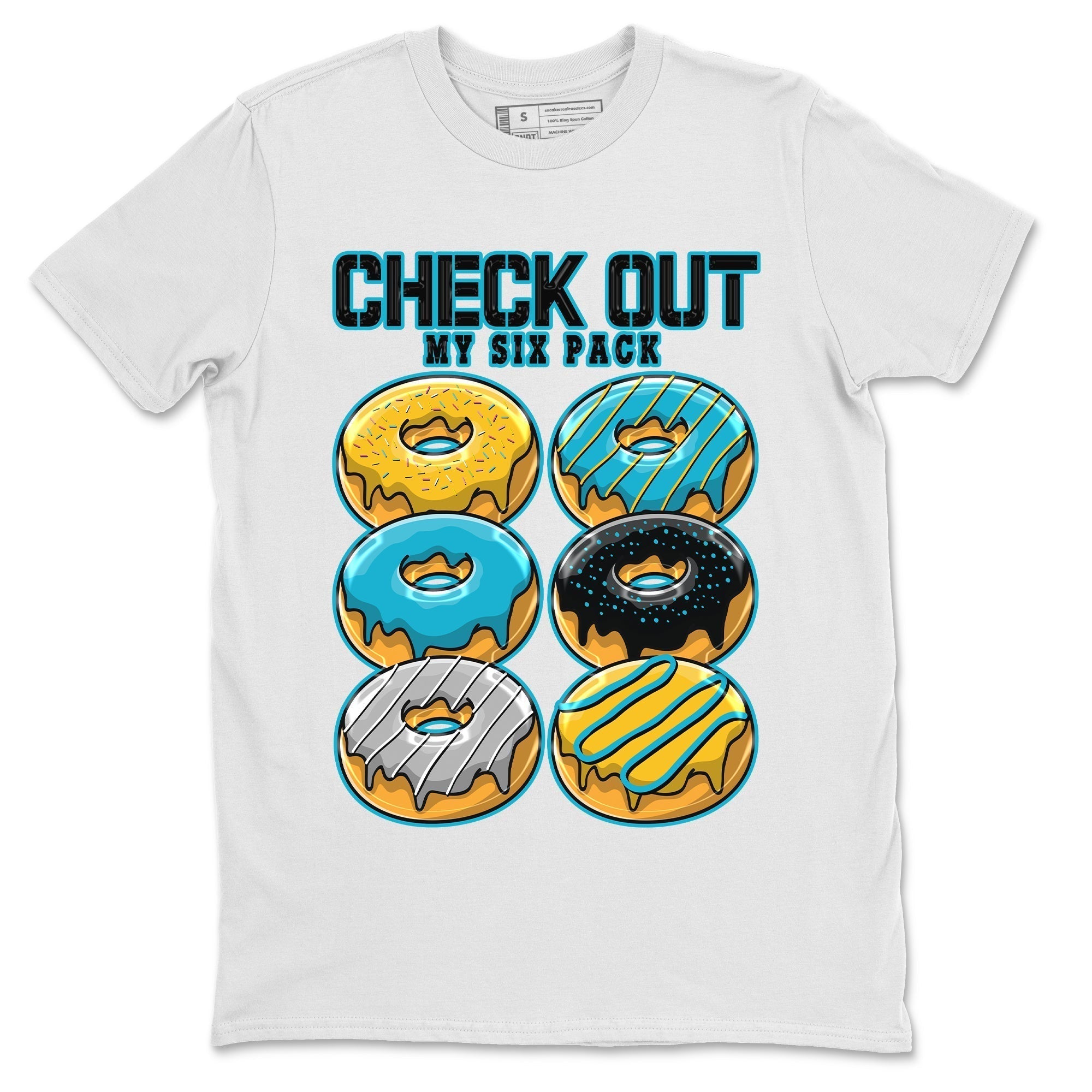 Check Out My Six Pack Unisex Tops - Air Jordan 5 Aqua