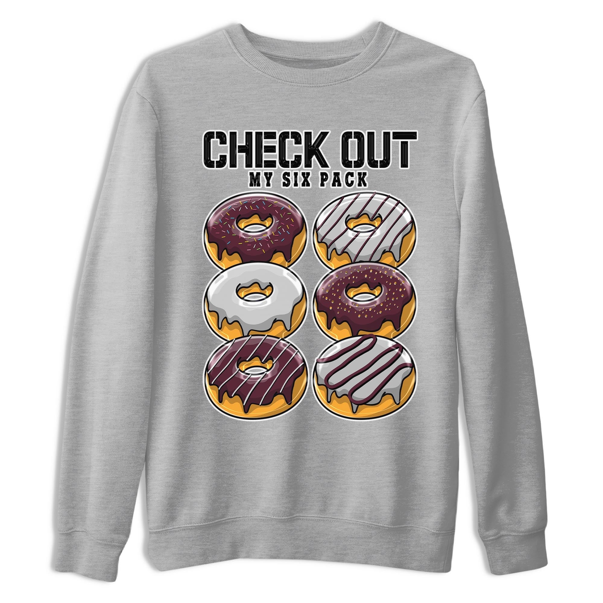 Check Out My Six Pack snkmatch Tee - Air Jordan 5 Burgundy