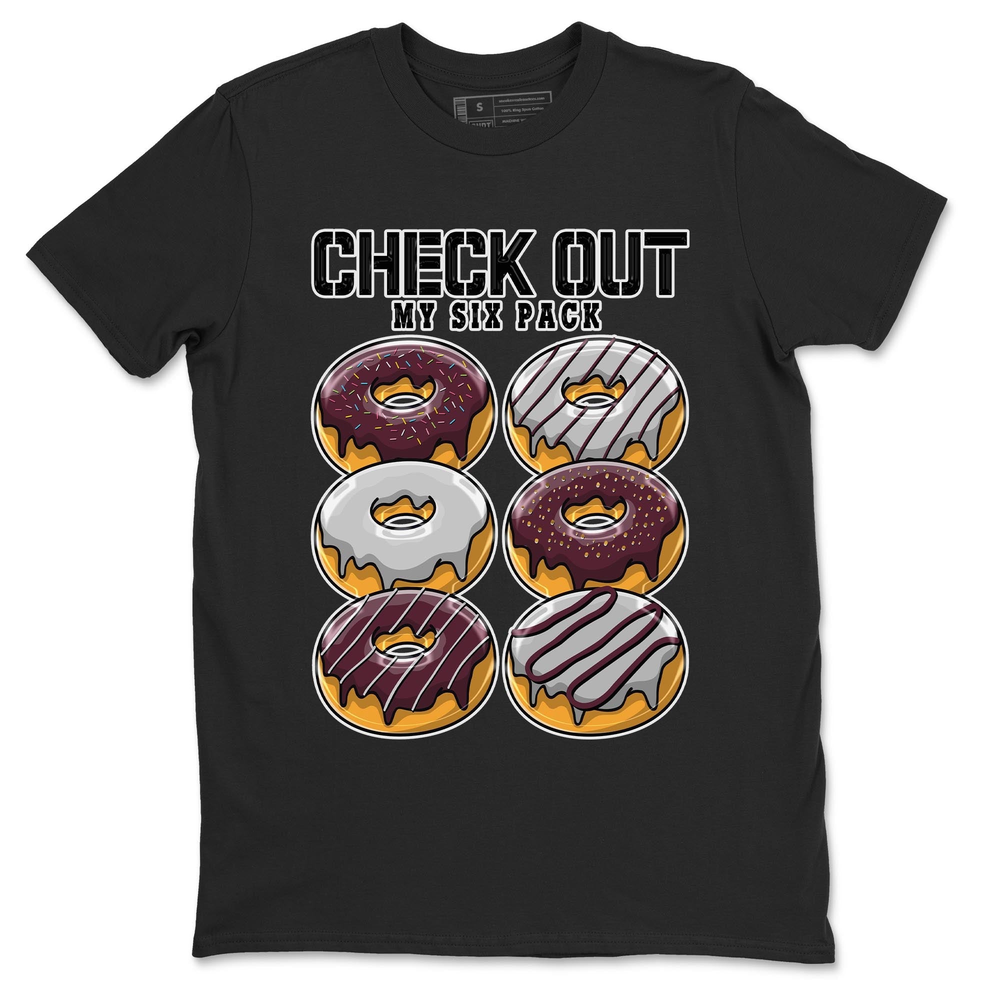 Check Out My Six Pack snkmatch Tee - Air Jordan 5 Burgundy