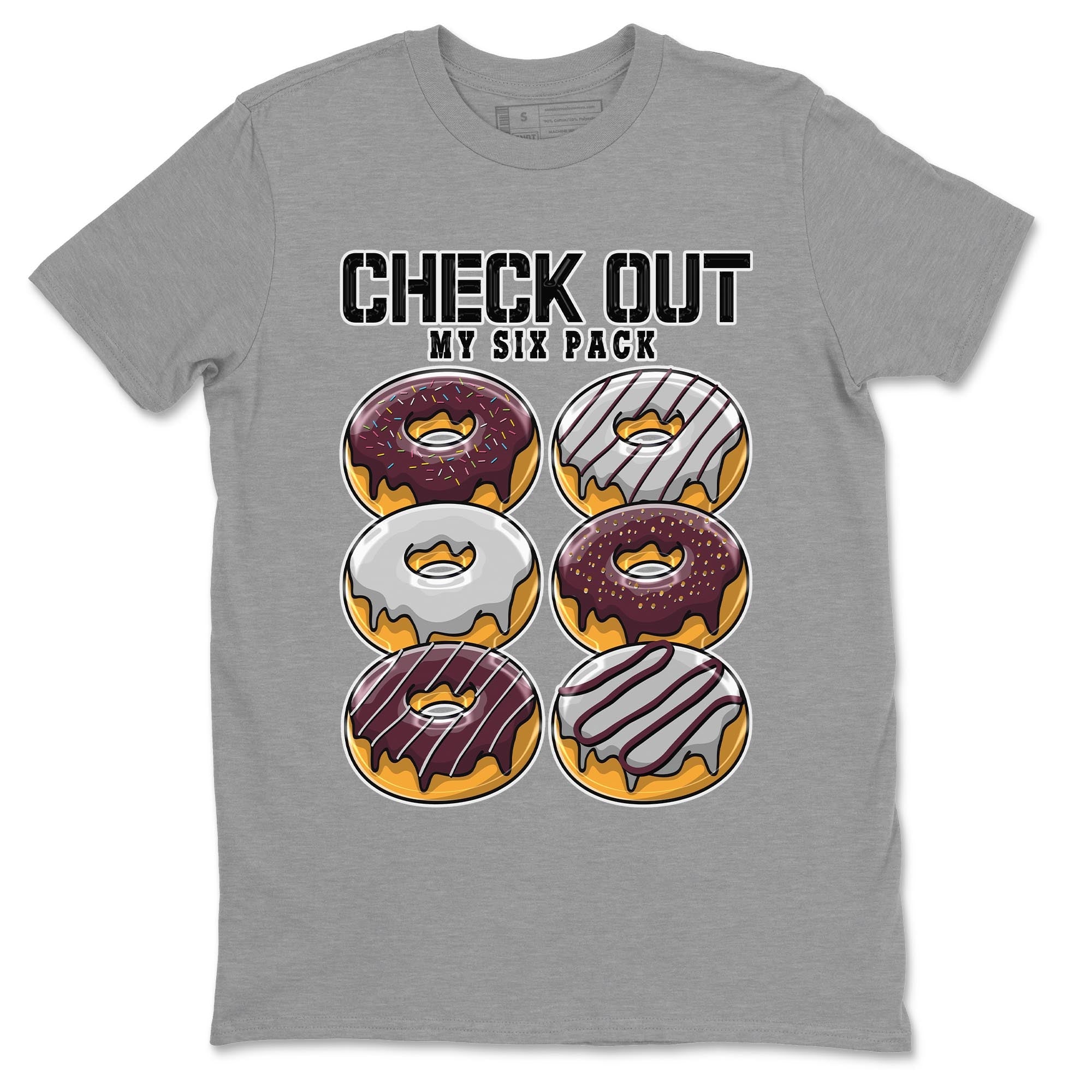 Check Out My Six Pack snkmatch Tee - Air Jordan 5 Burgundy