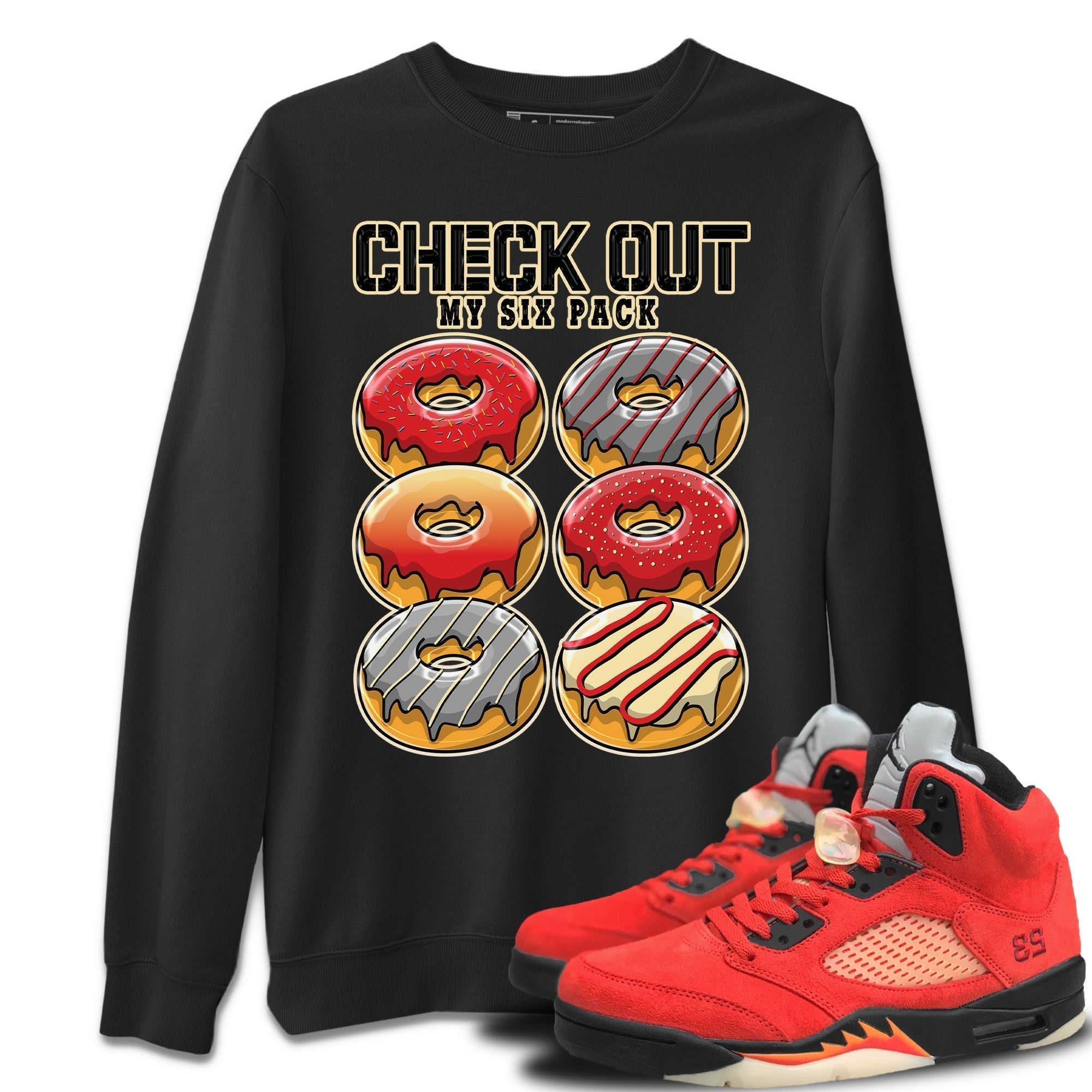 Check Out My Six Pack Unisex Tops - Air Jordan 5 Mars For Her