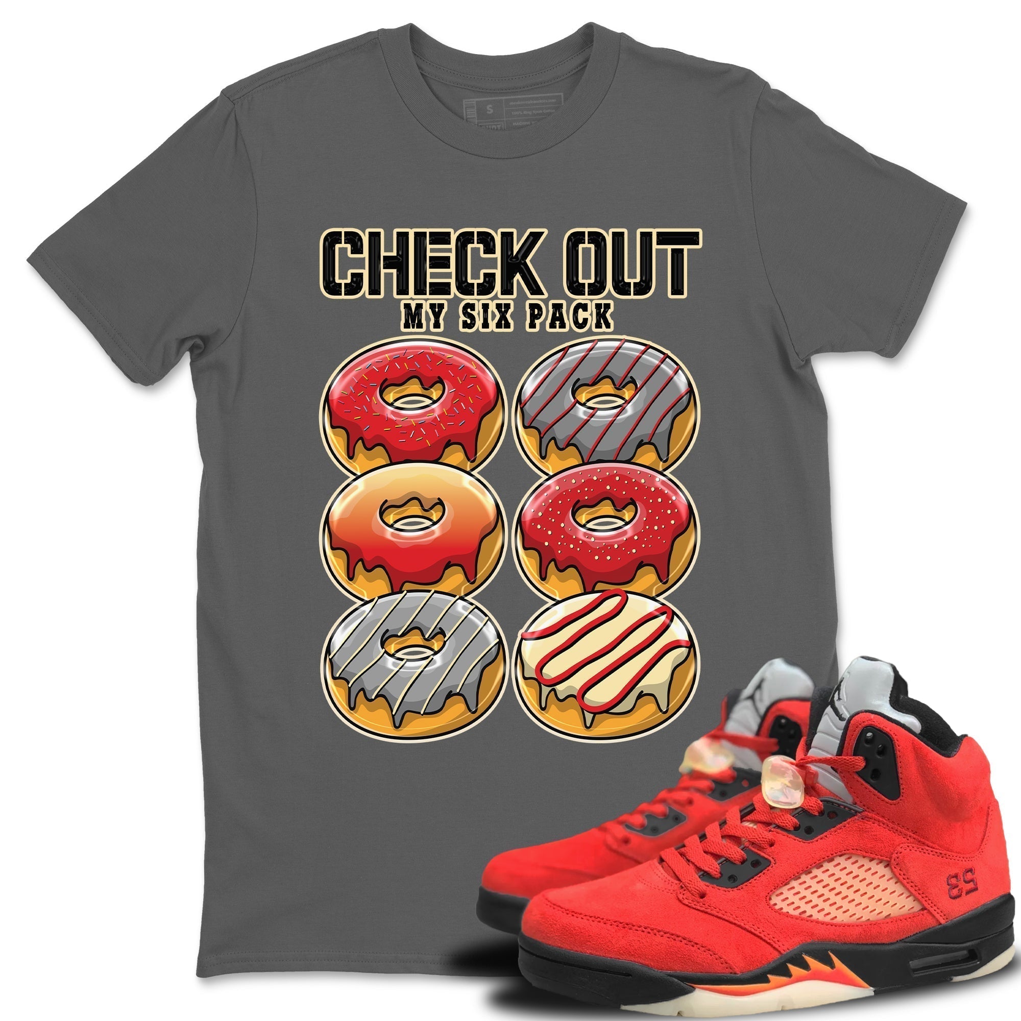 Check Out My Six Pack Unisex Tops - Air Jordan 5 Mars For Her