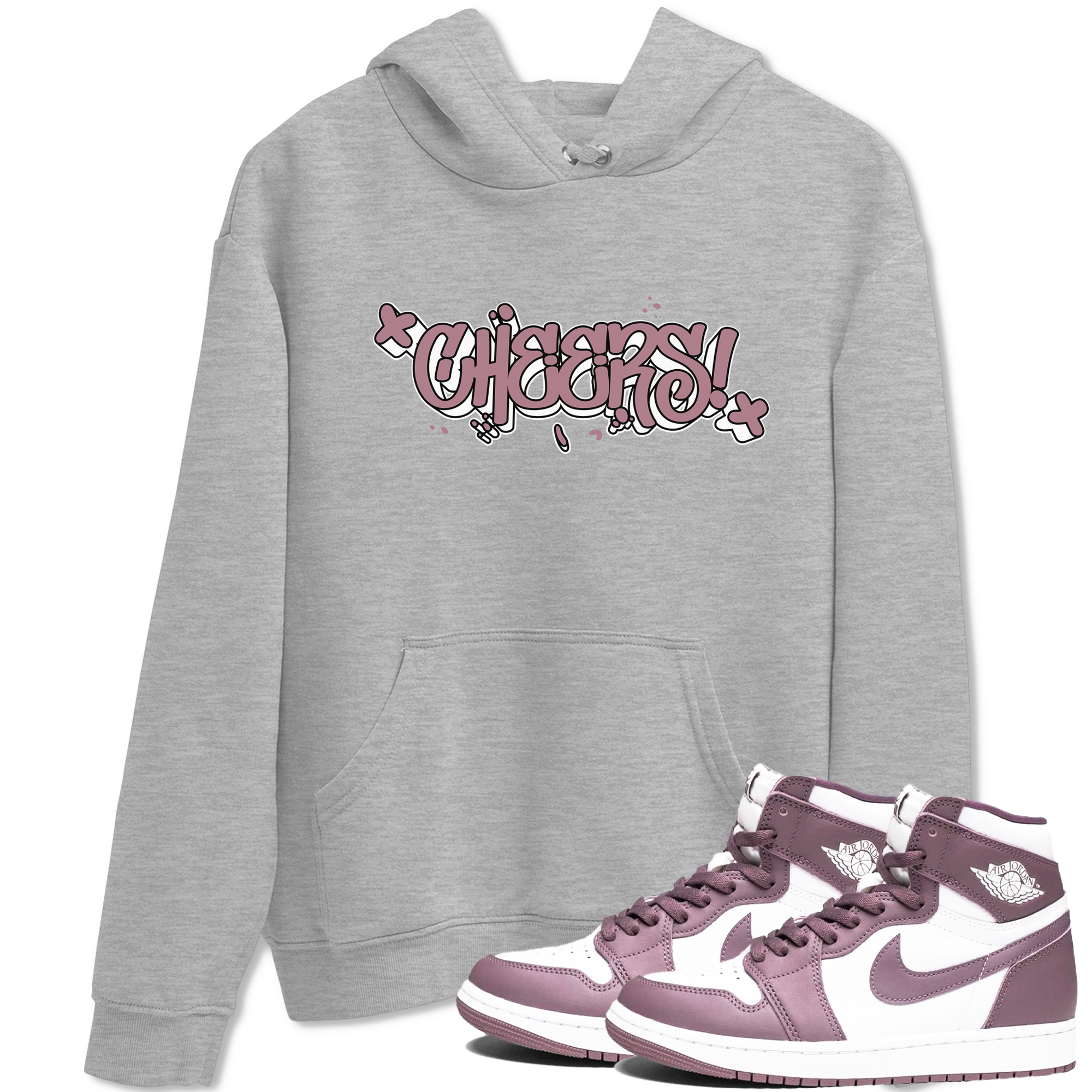 Cheers snkmatch Tee - Air Jordan 1 Mauve