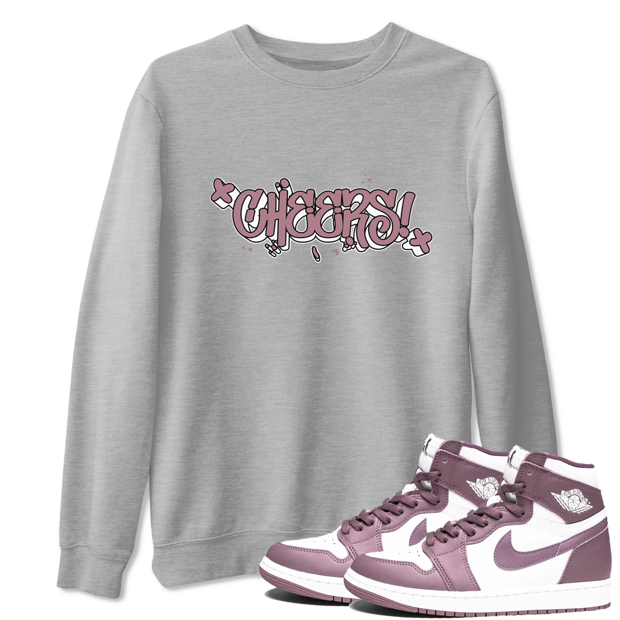 Cheers snkmatch Tee - Air Jordan 1 Mauve
