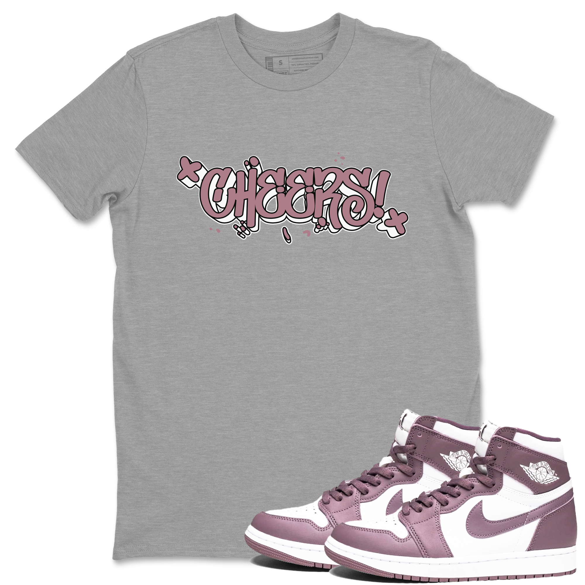 Cheers snkmatch Tee - Air Jordan 1 Mauve