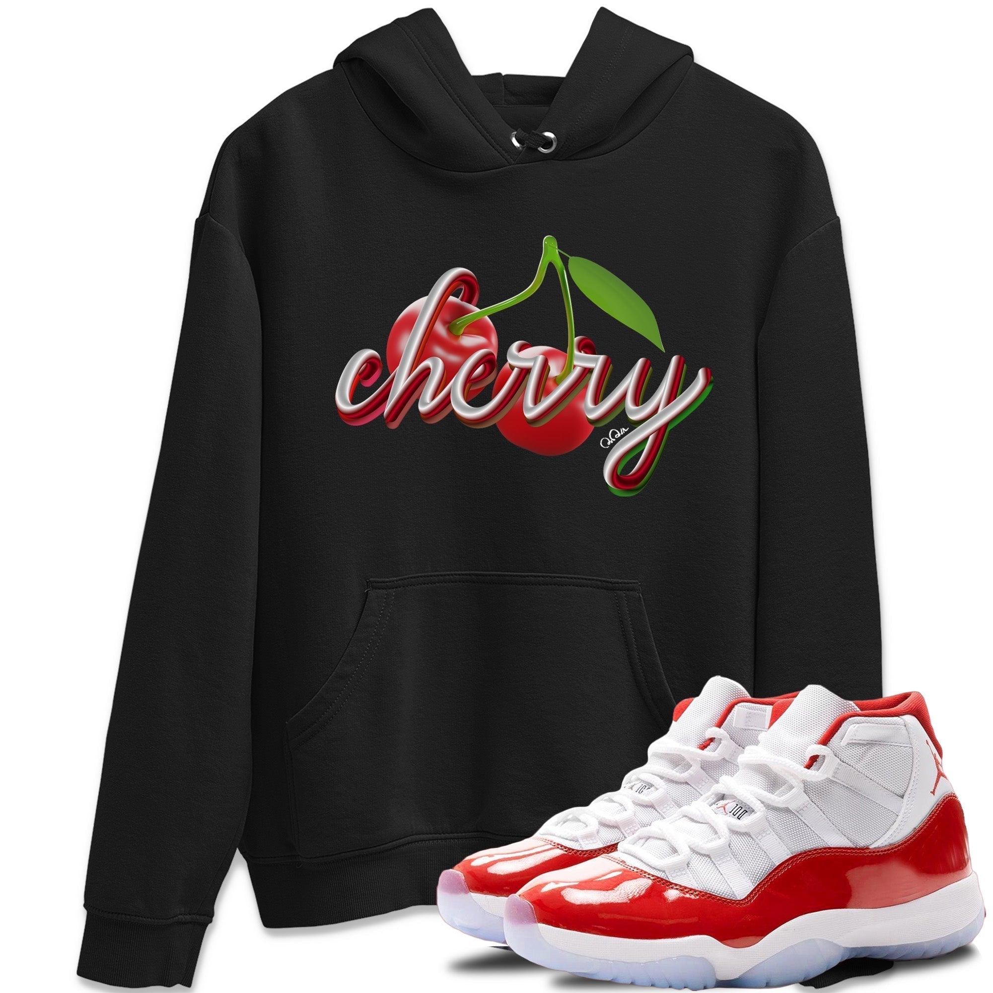 Cherry Unisex Tops - Air Jordan 11 Cherry
