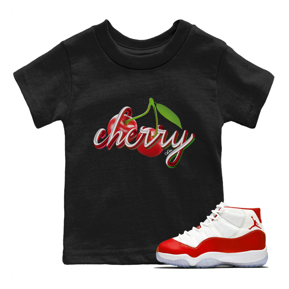 Cherry Kids Tops - Air Jordan 11 Cherry