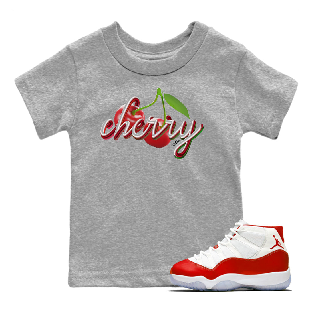 Cherry Kids Tops - Air Jordan 11 Cherry