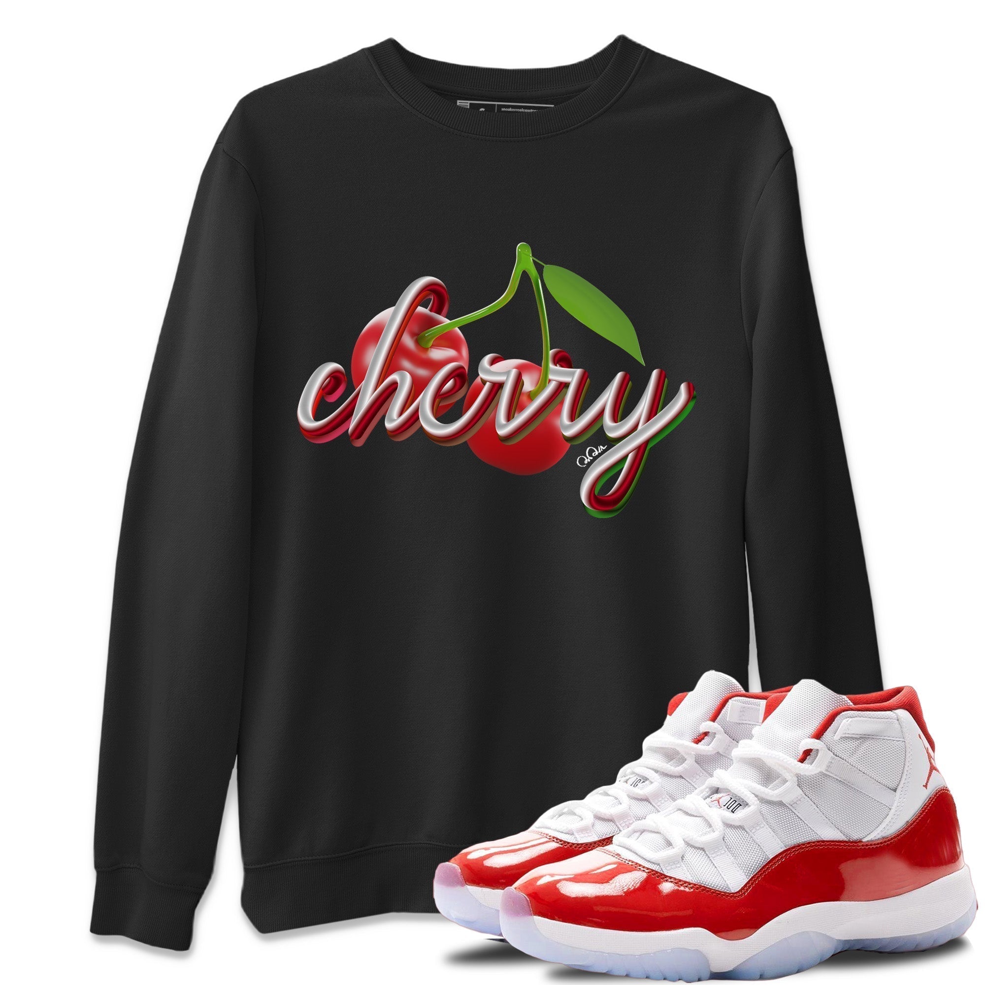 Cherry Unisex Tops - Air Jordan 11 Cherry