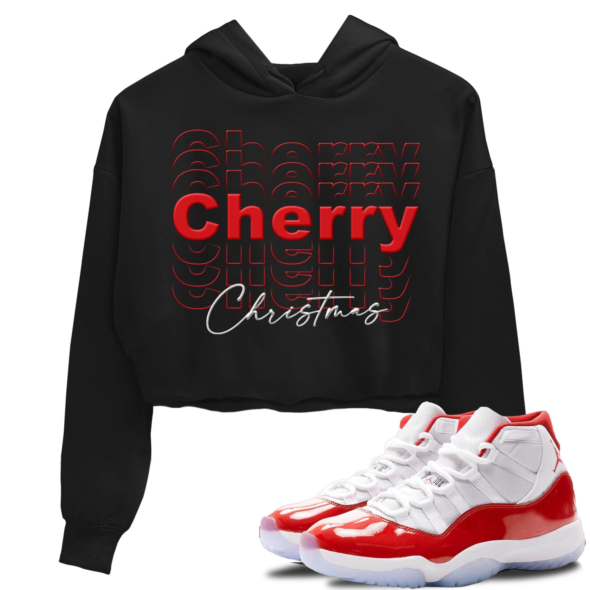 Cherry Christmas Women's Tops - Air Jordan 11 Cherry