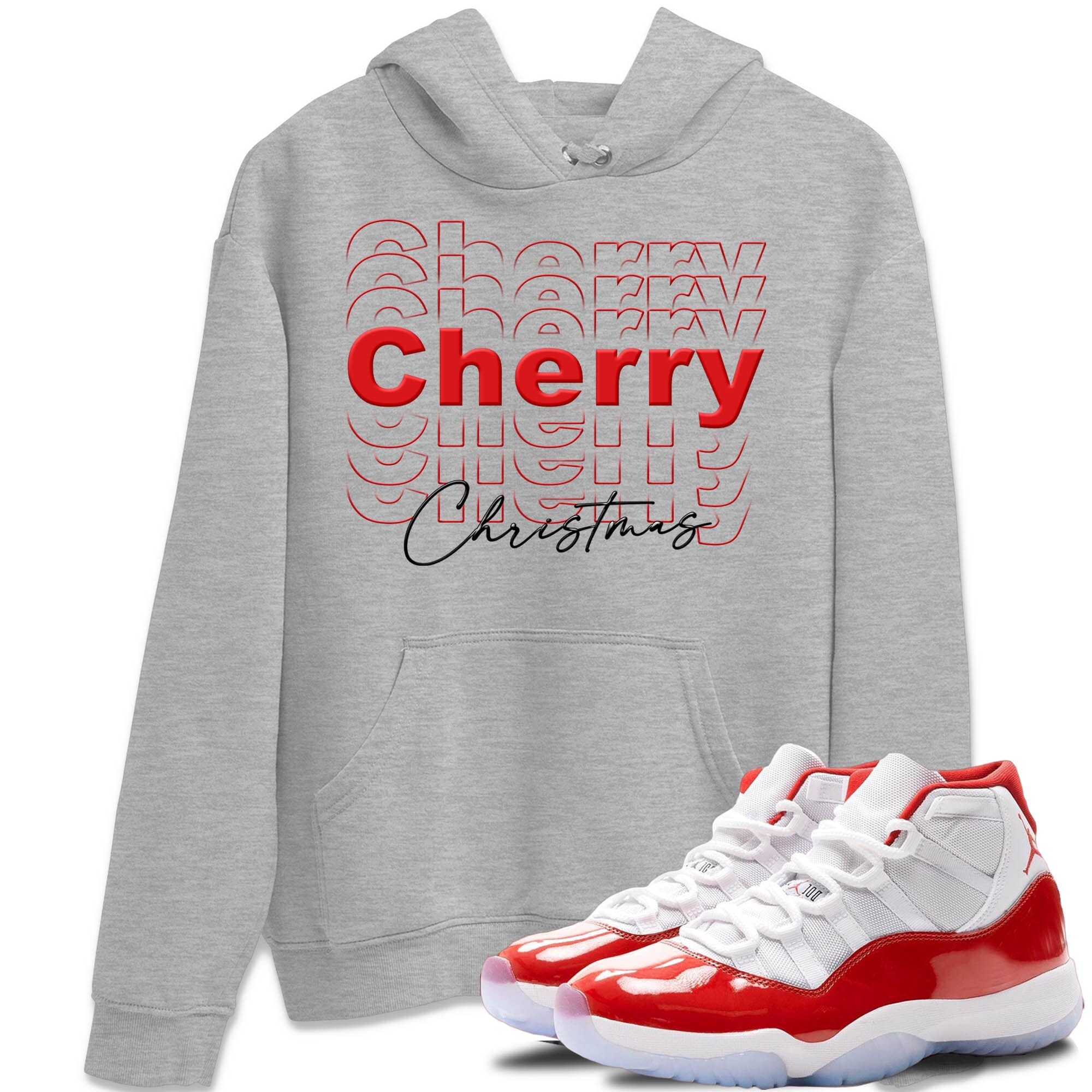 Cherry Christmas Unisex Tops - Air Jordan 11 Cherry