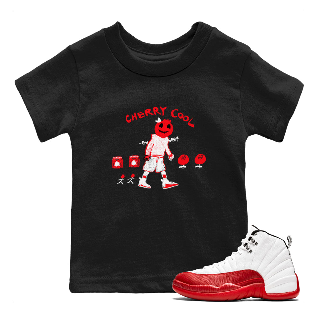 Cherry Cool snkmatch Tees Kids - Air Jordan 12 Cherry