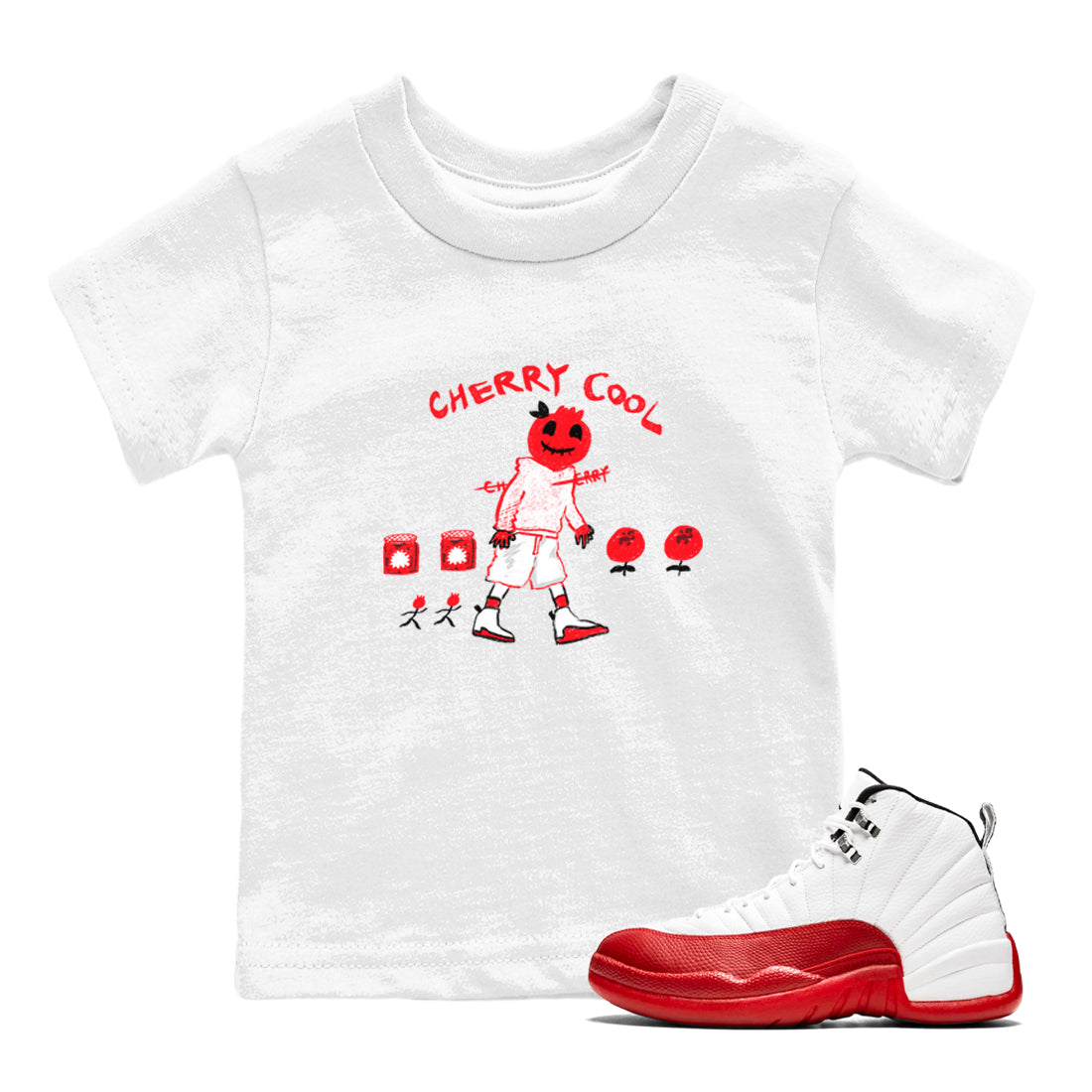 Cherry Cool snkmatch Tees Kids - Air Jordan 12 Cherry