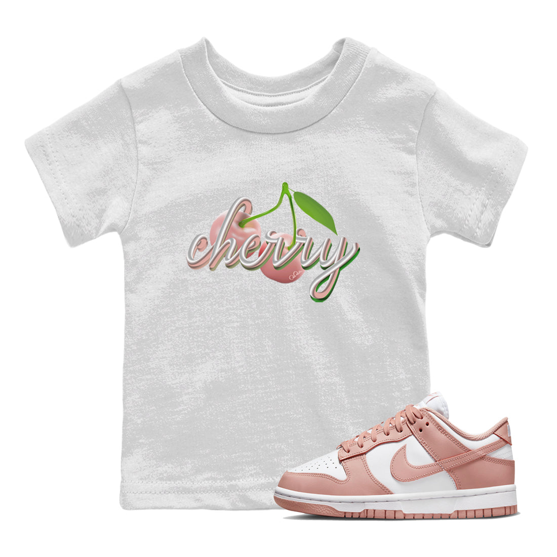 Cherry snkmatch Tee Kids - Dunk Rose Whisper