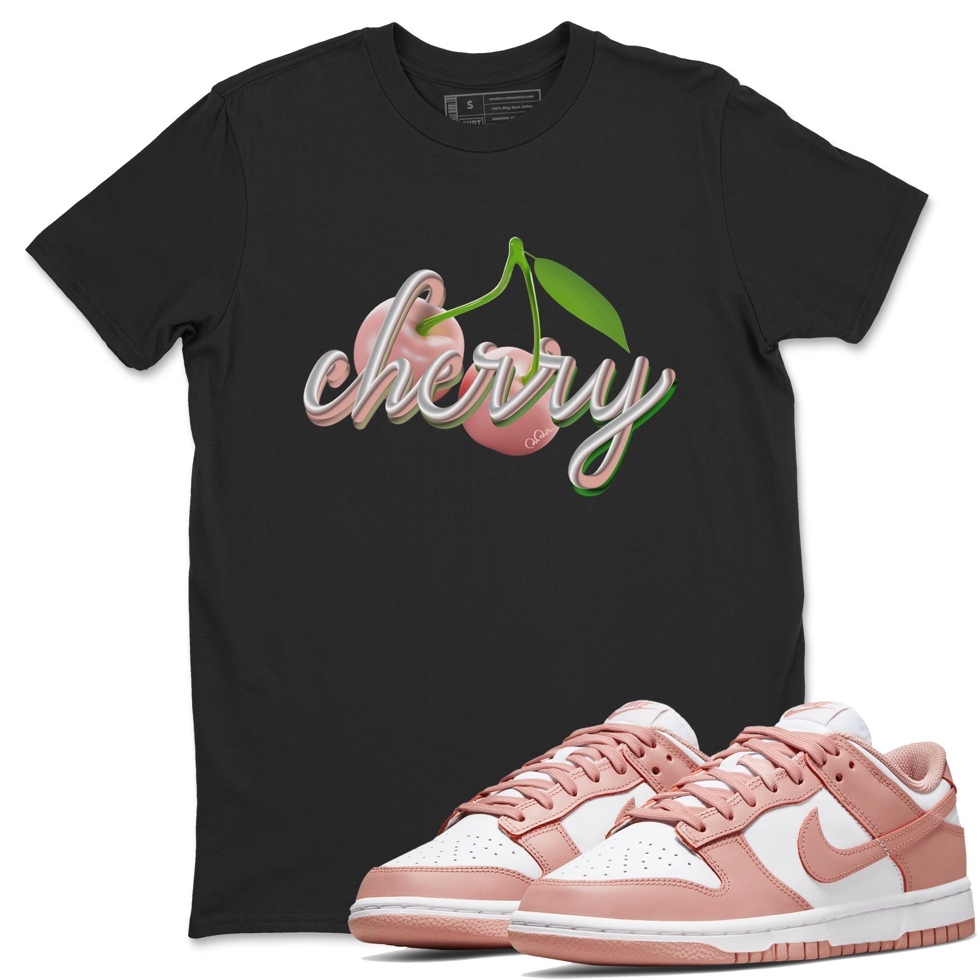 Cherry snkmatch Tee - Dunk Rose Whisper