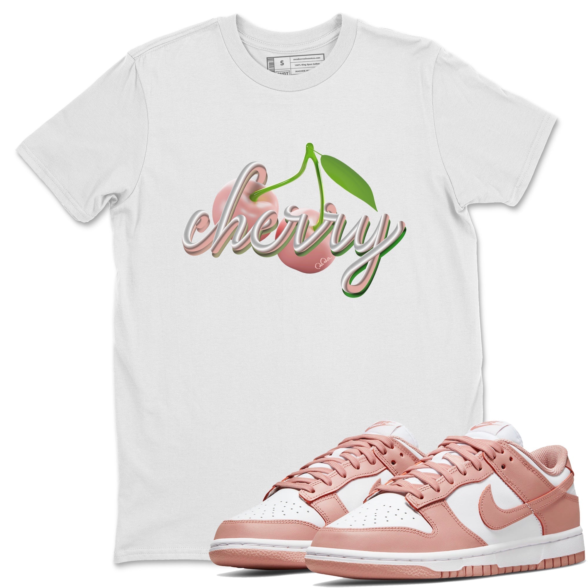 Cherry snkmatch Tee - Dunk Rose Whisper
