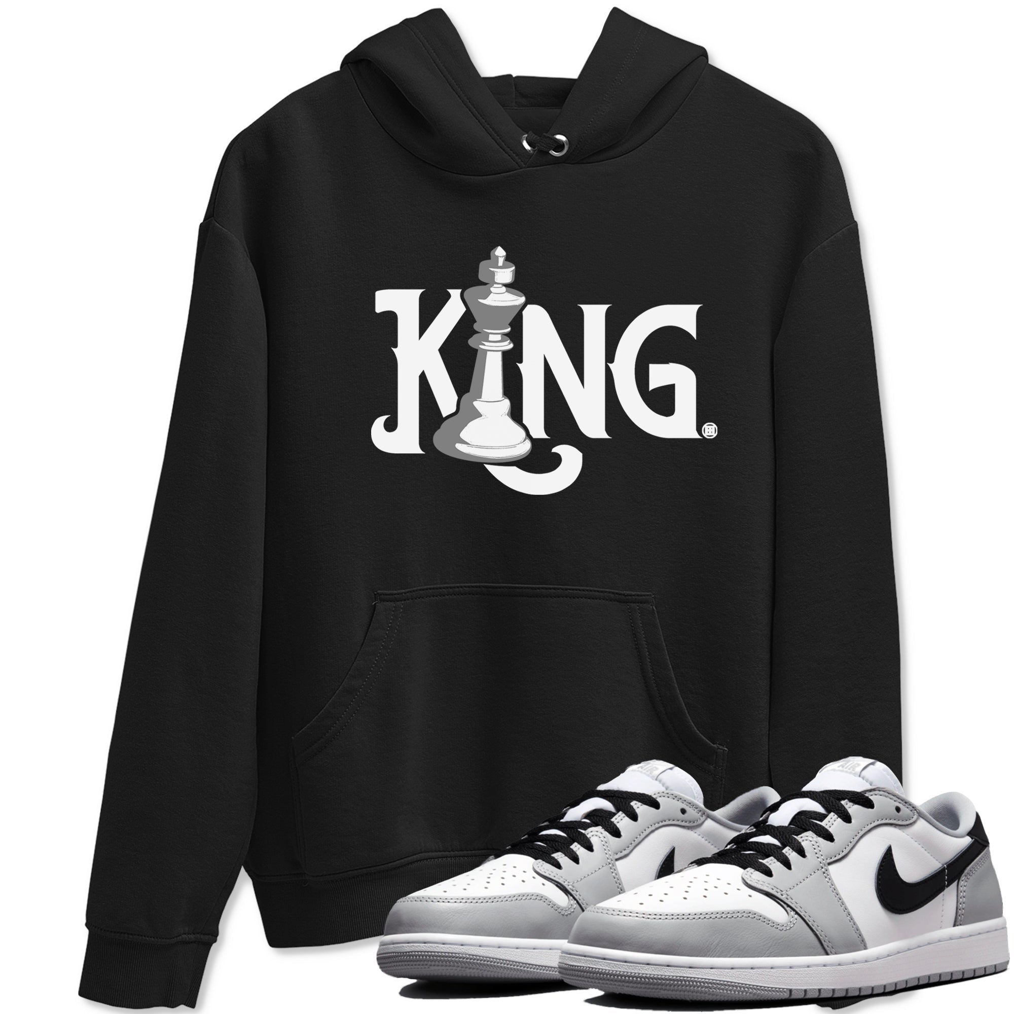 Chess King snkmatch Tees - Air Jordan 1 Wolf Grey