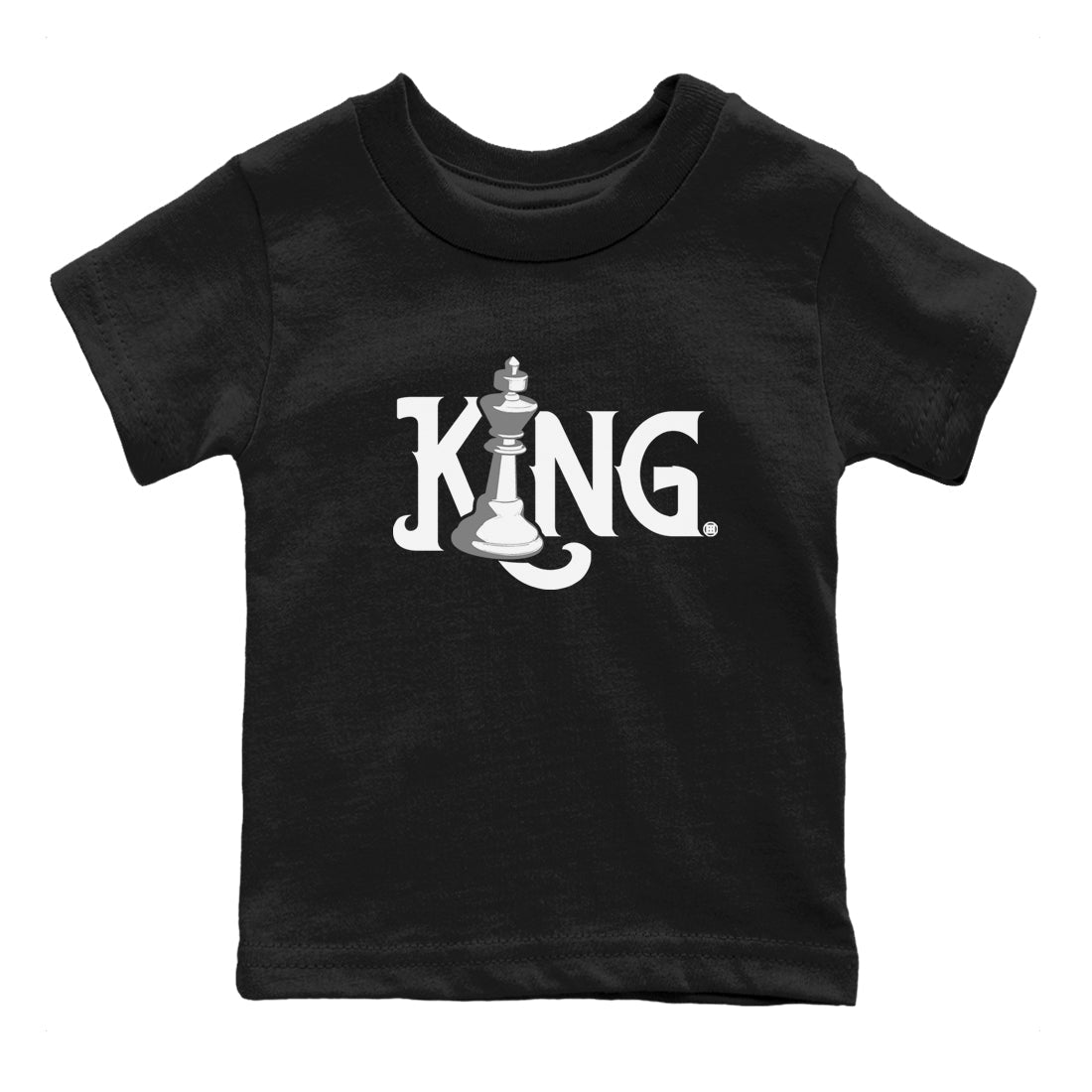 Chess King snkmatch Tees Kids - Air Jordan 1 Wolf Grey