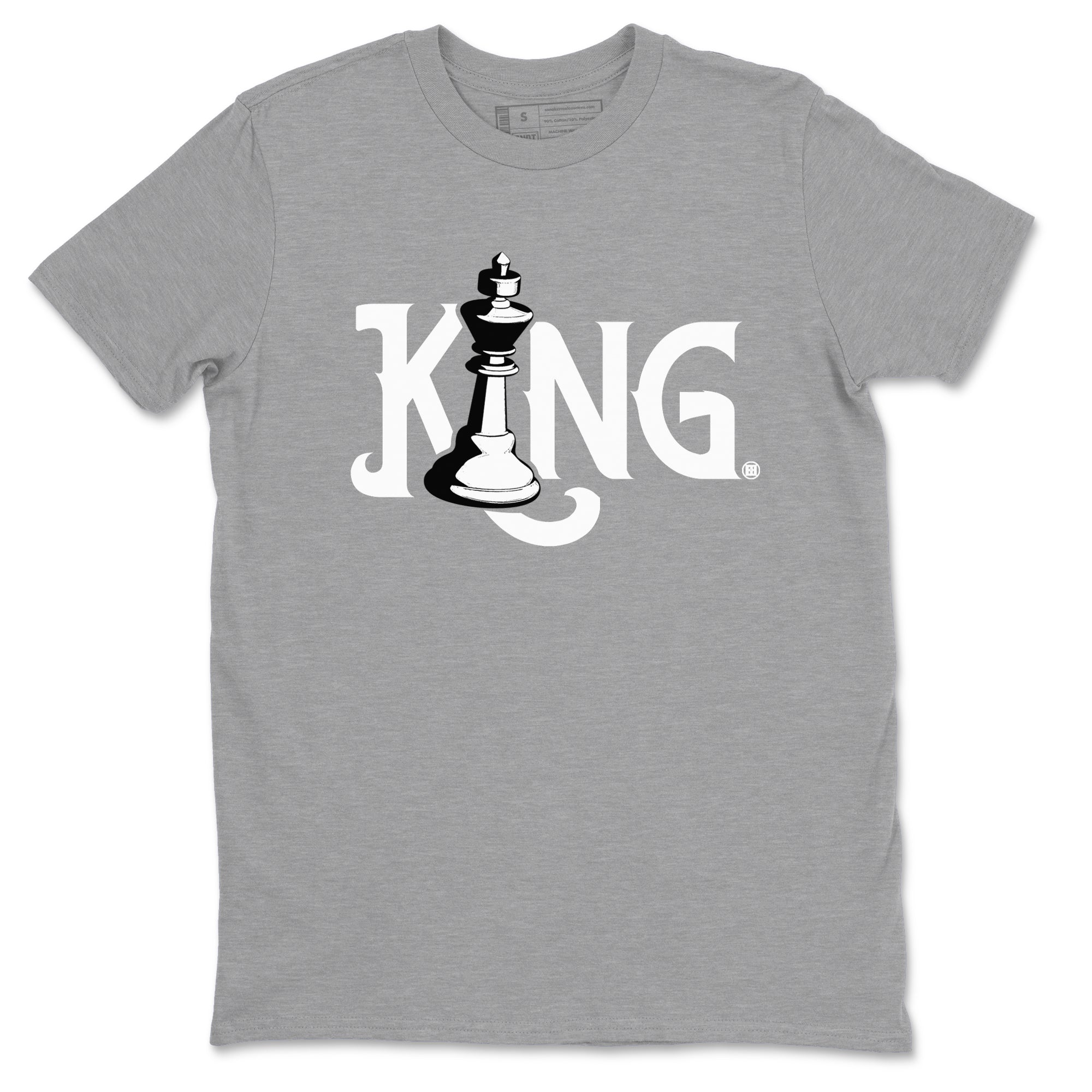 Chess King snkmatch Tees - Air Jordan 1 Wolf Grey