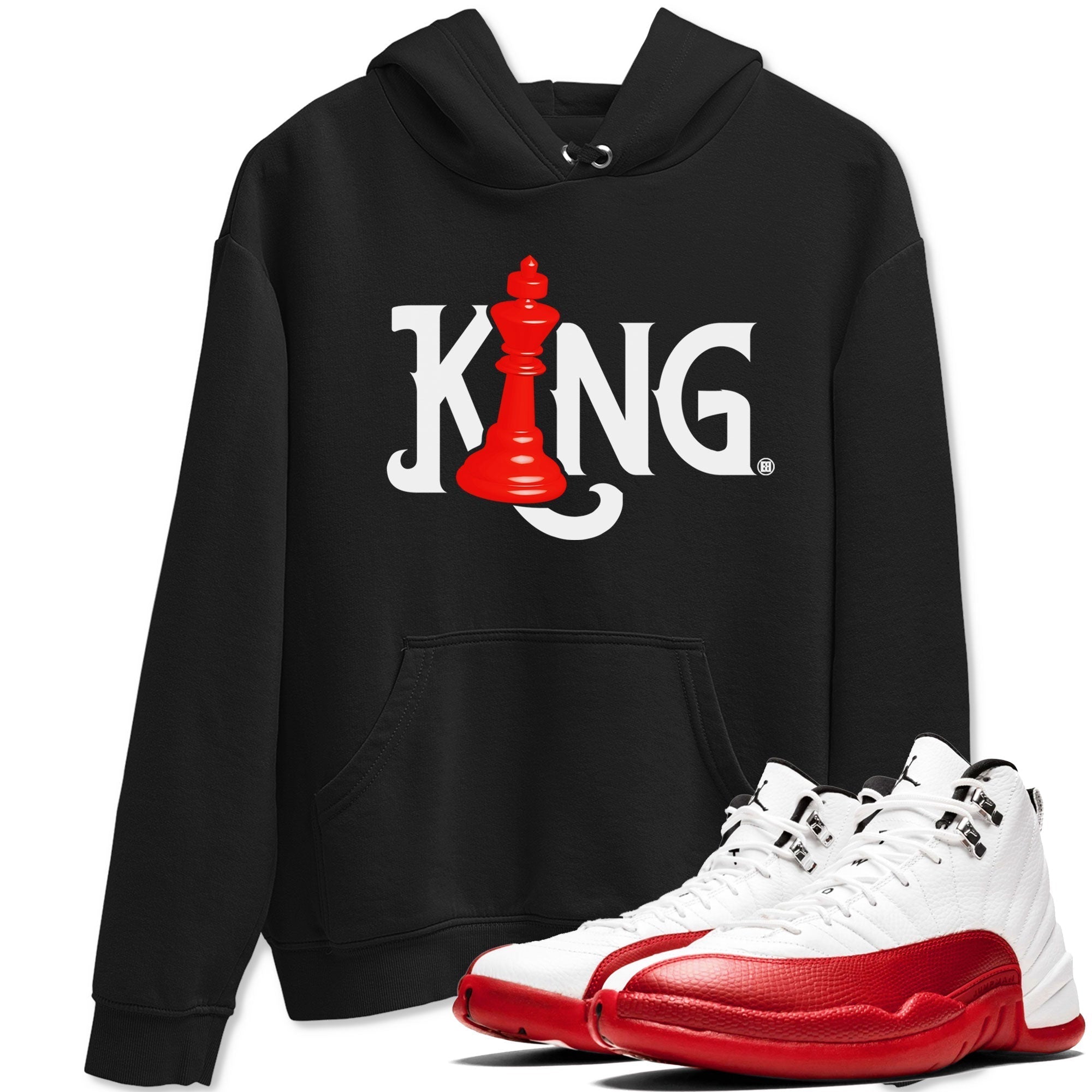 Chess King snkmatch Tees - Air Jordan 12 Cherry