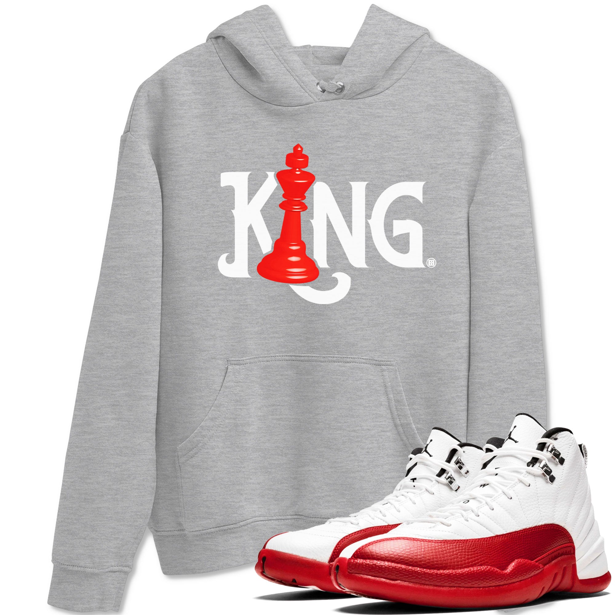 Chess King snkmatch Tees - Air Jordan 12 Cherry