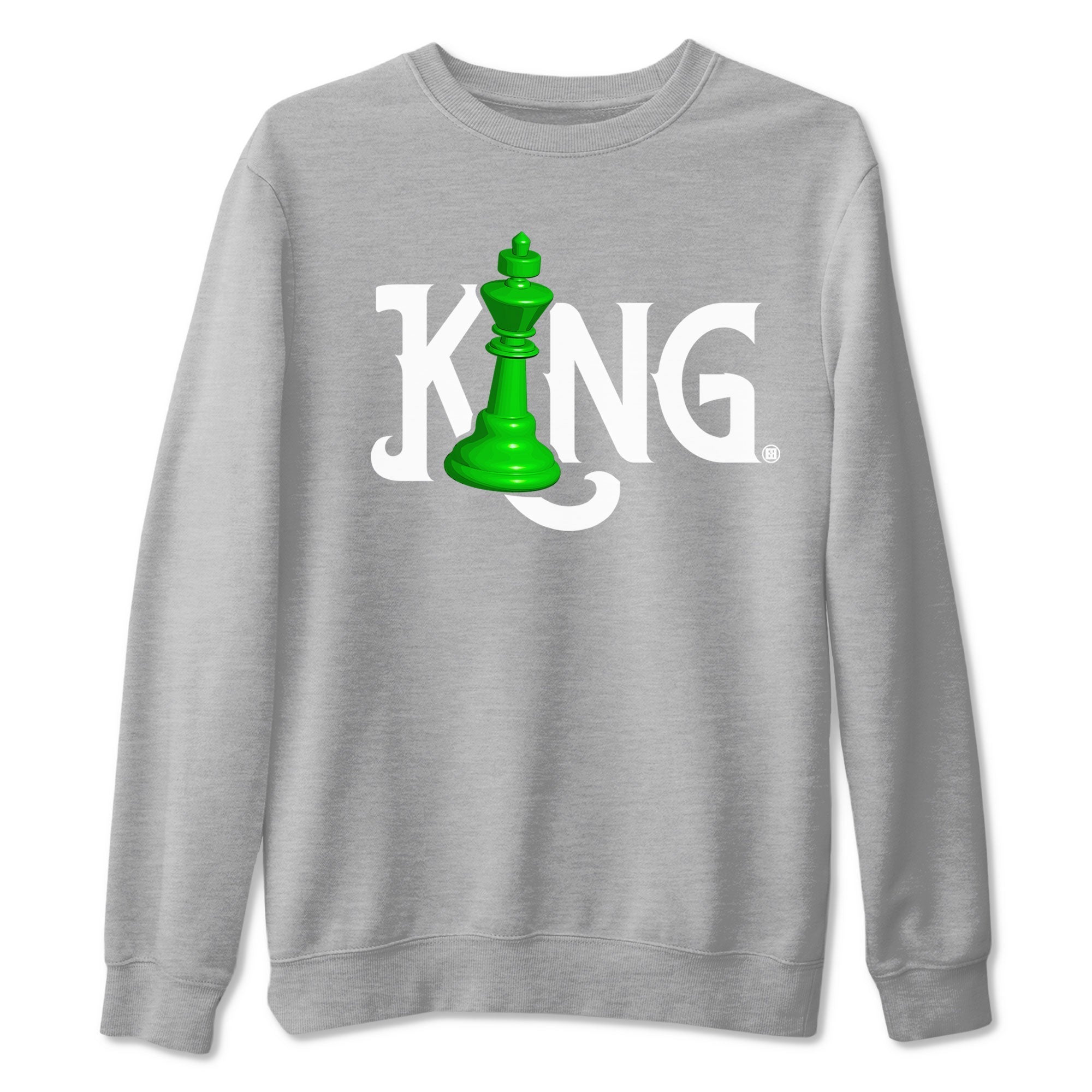 Chess King snkmatch Tees - Air Jordan 5 Lucky Green