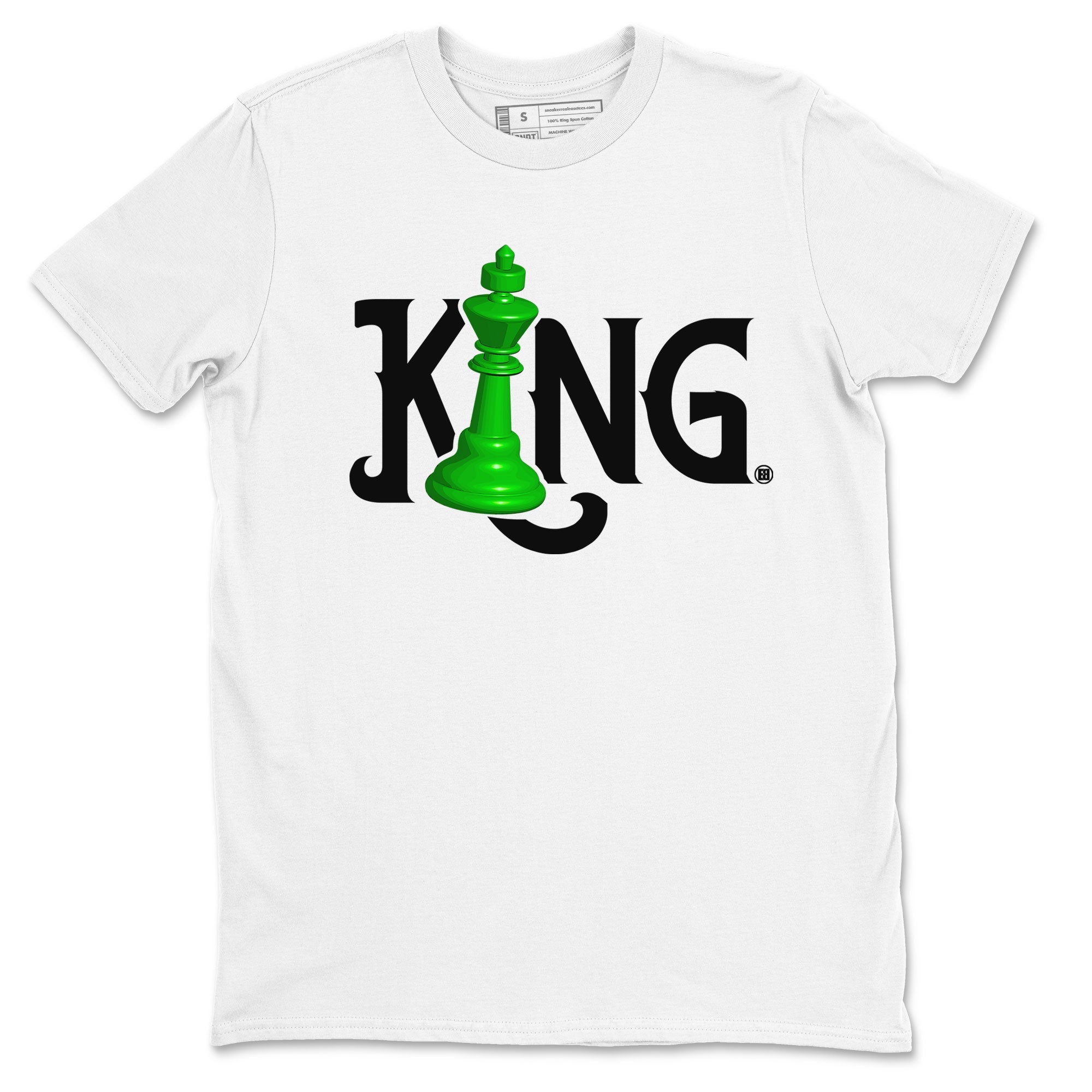 Chess King snkmatch Tees - Air Jordan 5 Lucky Green