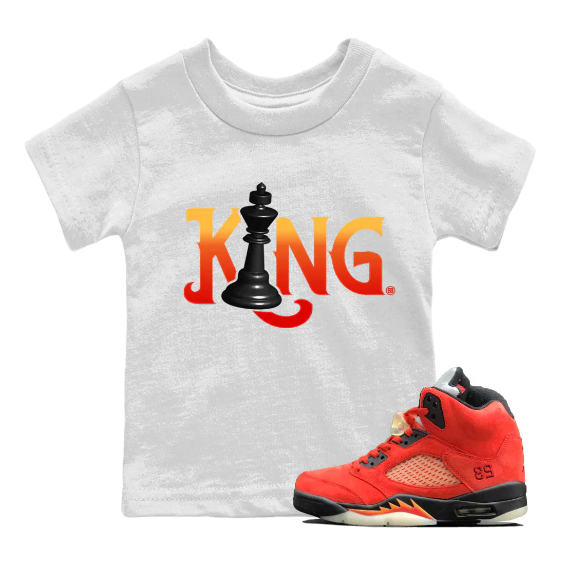 Chess King Kids Tops - Air Jordan 5 Mars For Her