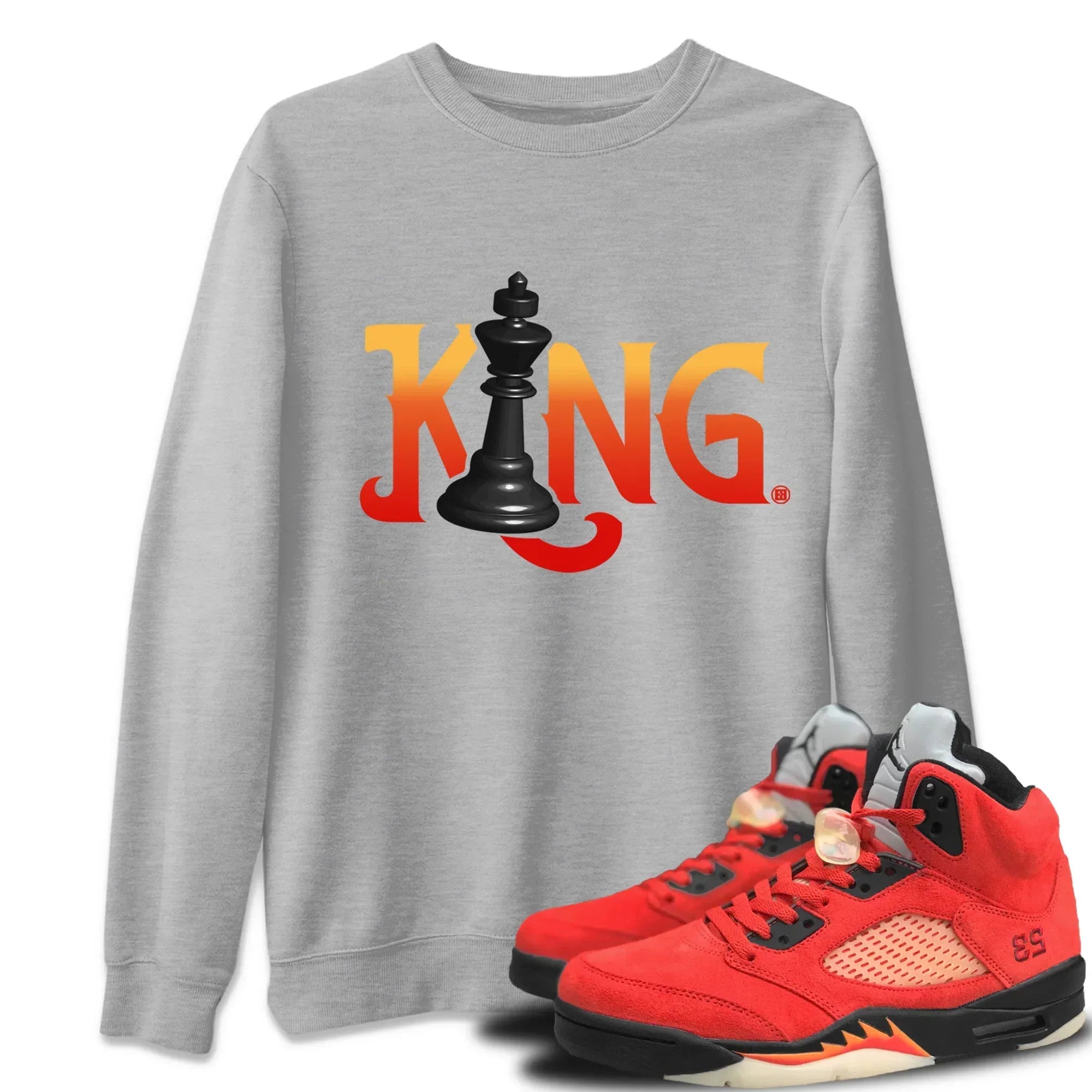 Chess King Unisex Tops - Air Jordan 5 Mars For Her