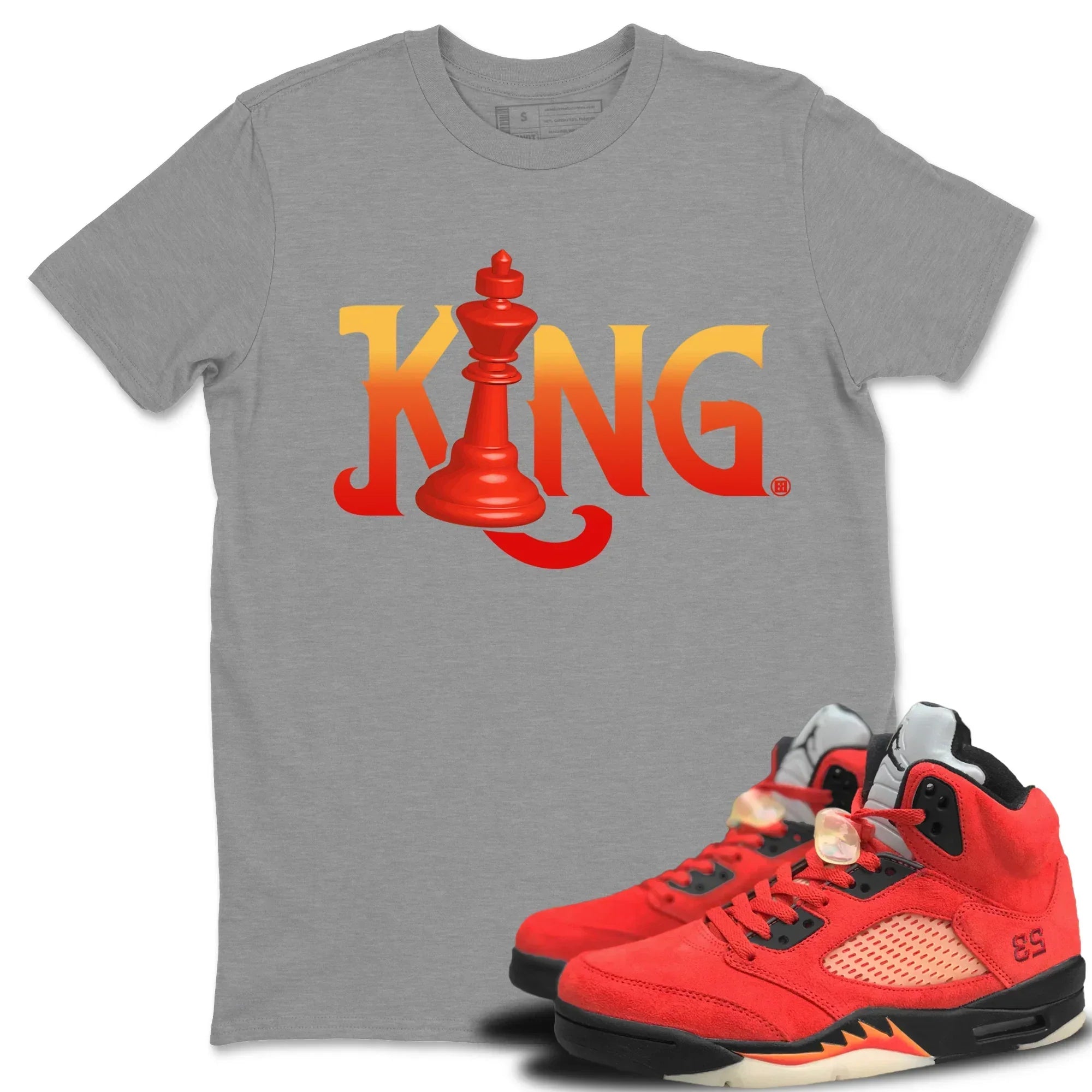Chess King Unisex Tops - Air Jordan 5 Mars For Her