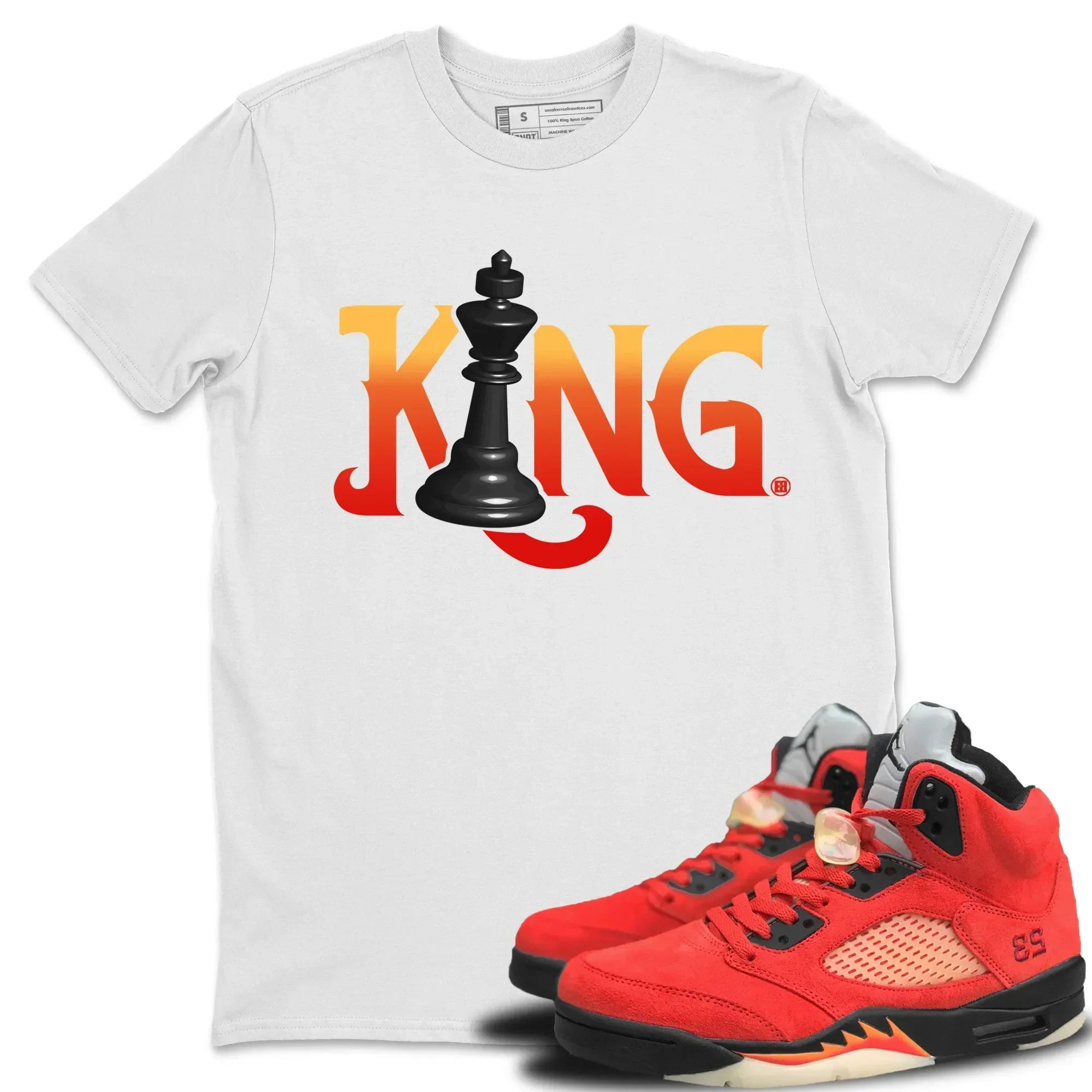 Chess King Unisex Tops - Air Jordan 5 Mars For Her