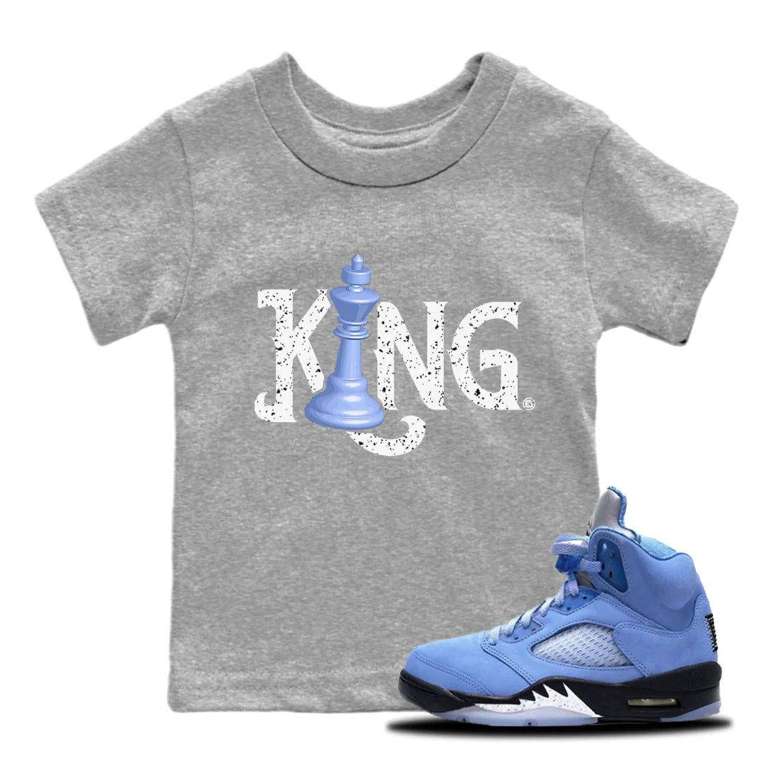 Chess King Kids Tops - Air Jordan 5 UNC
