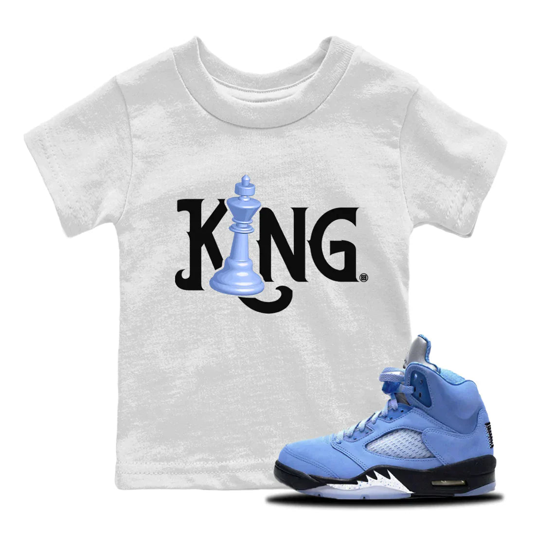Chess King Kids Tops - Air Jordan 5 UNC