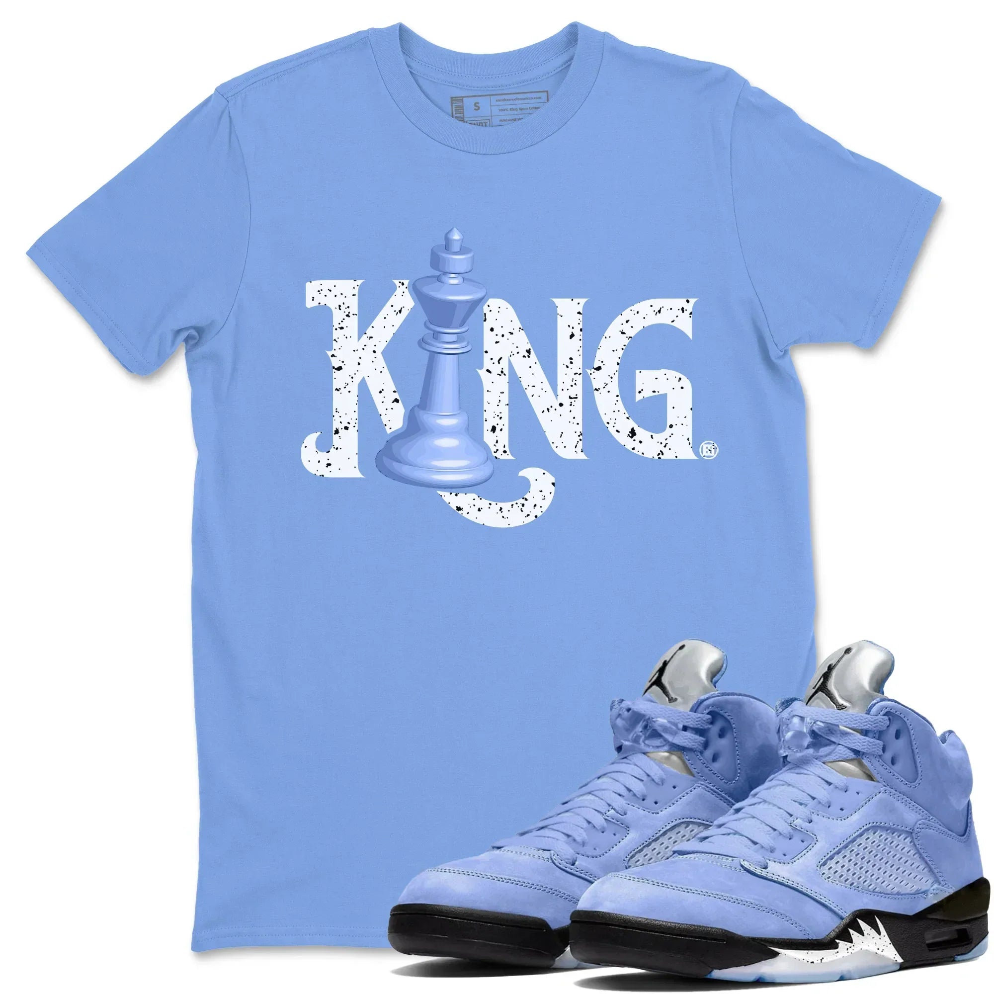 Chess King Unisex Tops - Air Jordan 5 UNC