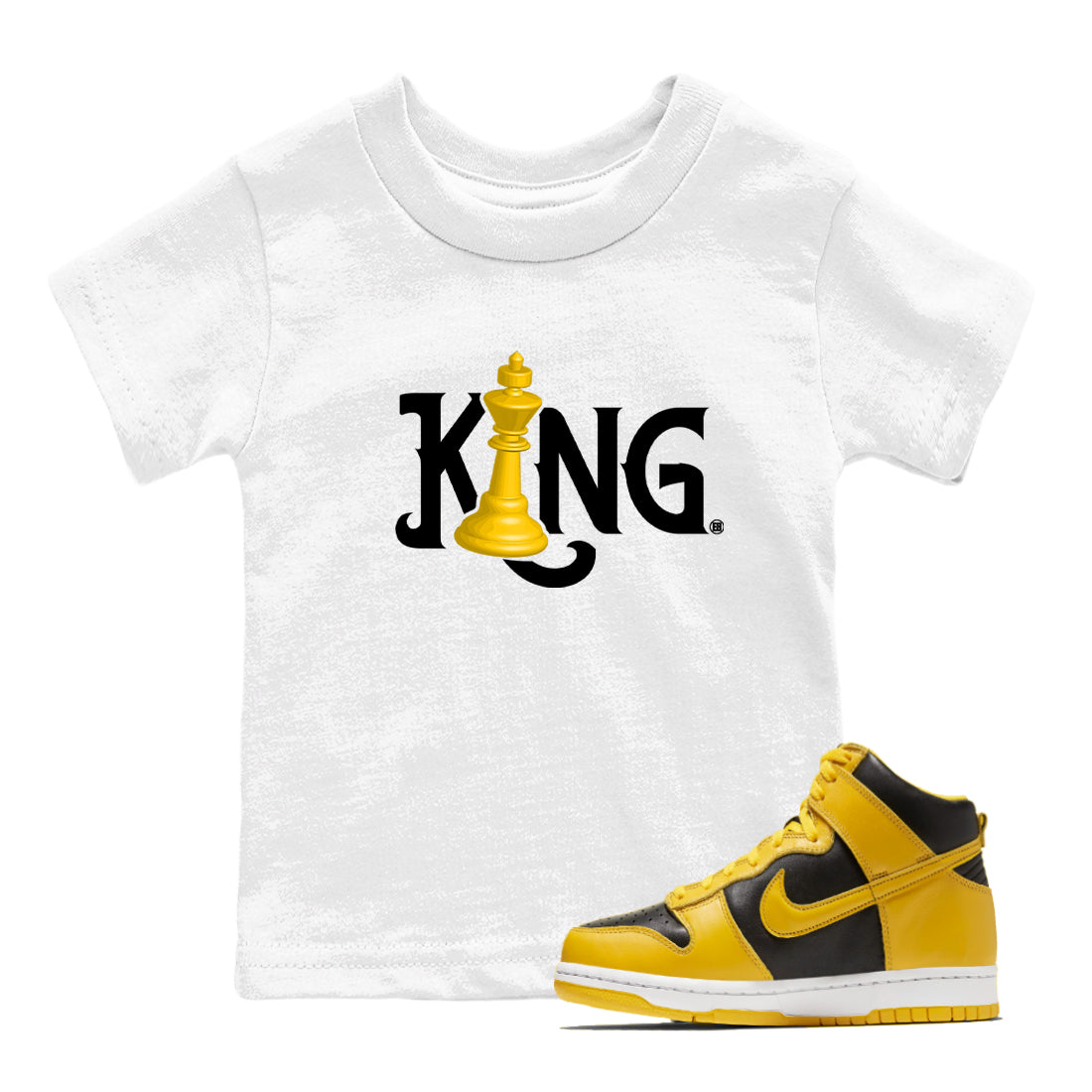 Chess King snkmatch Tees Kids - Dunk High Pollen