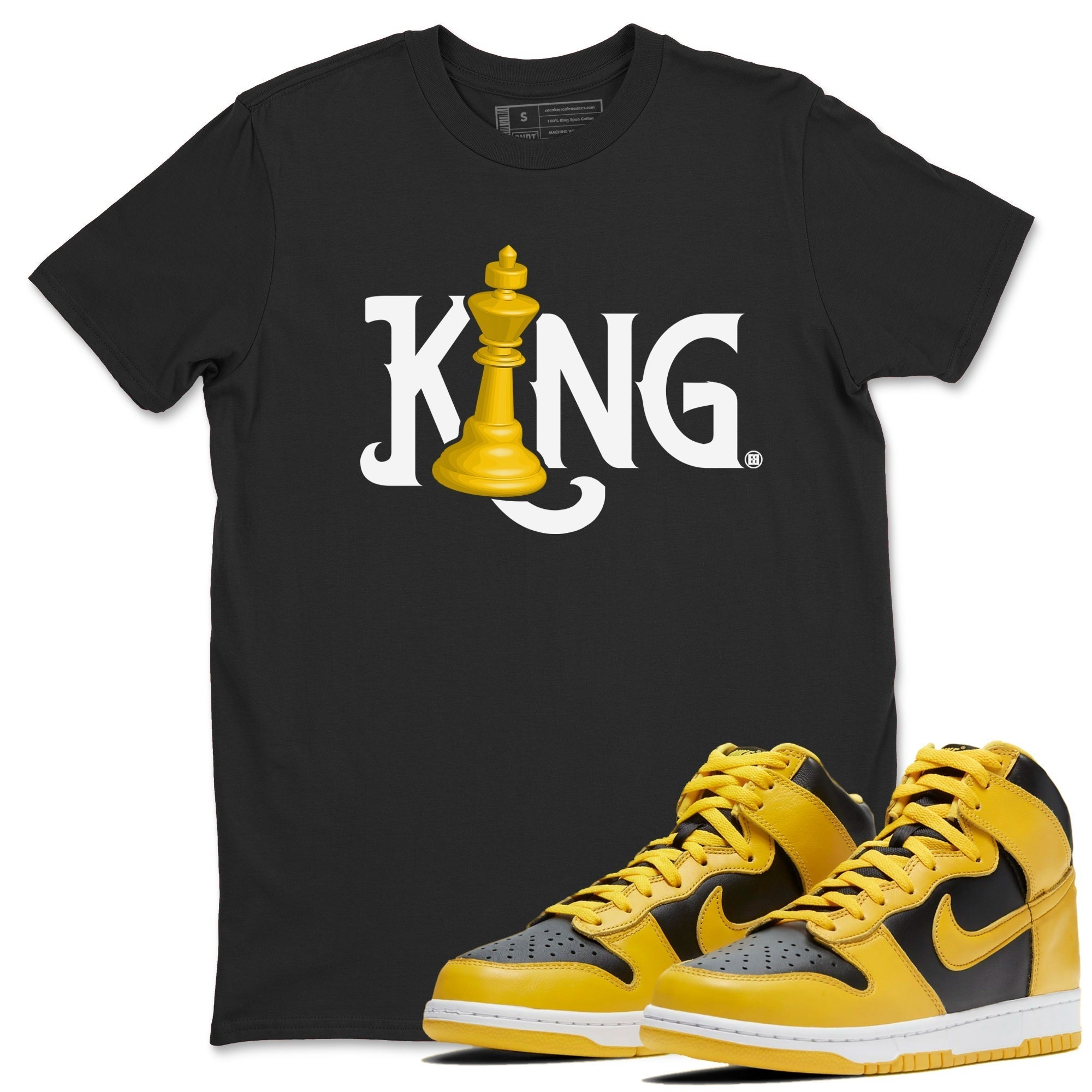 Chess King snkmatch Tees - Dunk High Pollen