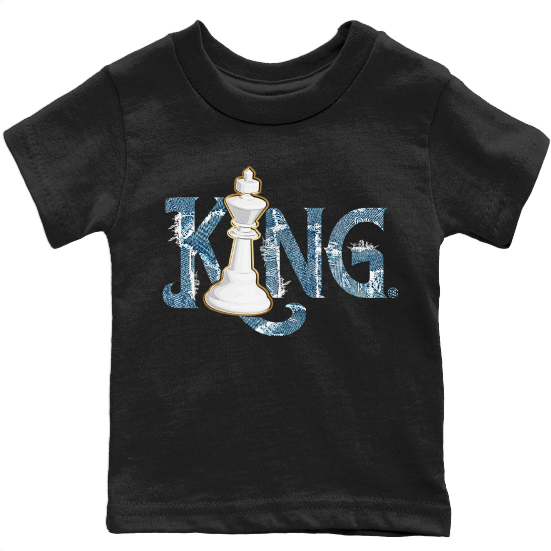 Chess King Kids Tops - Air Jordan 1 Denim