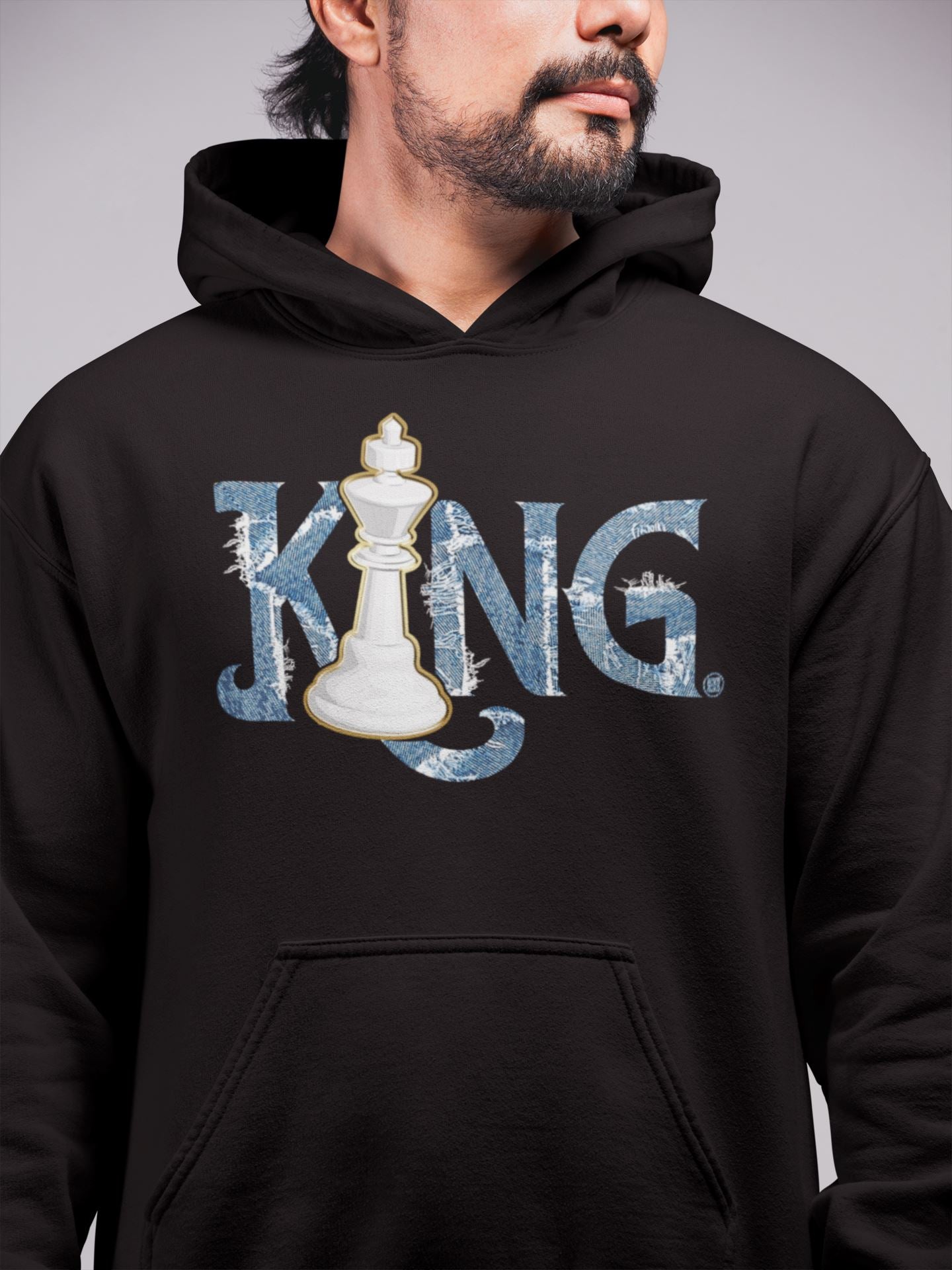 Chess King Unisex Tops - Air Jordan 1 Denim