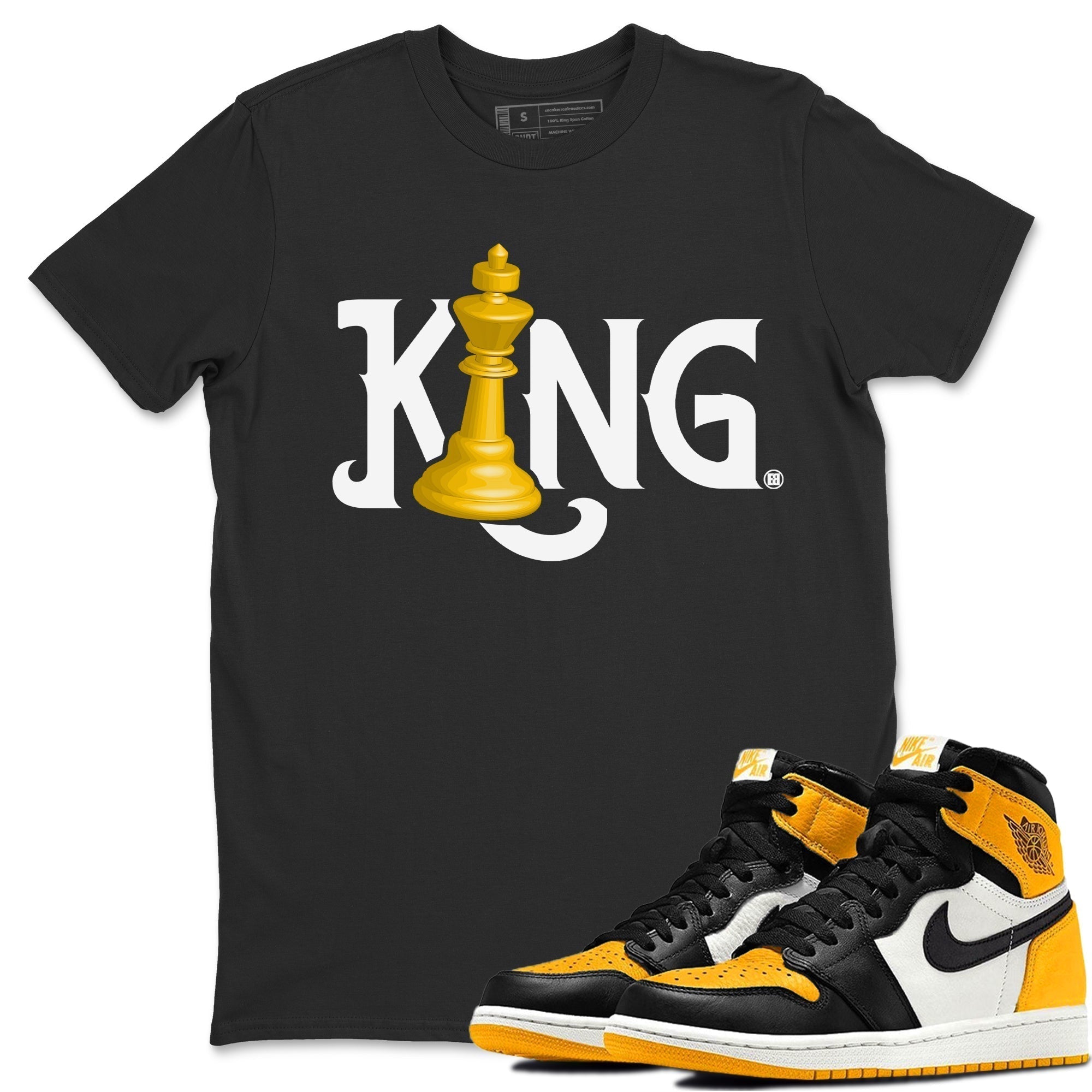 Chess King Unisex Tops - Air Jordan 1 Taxi