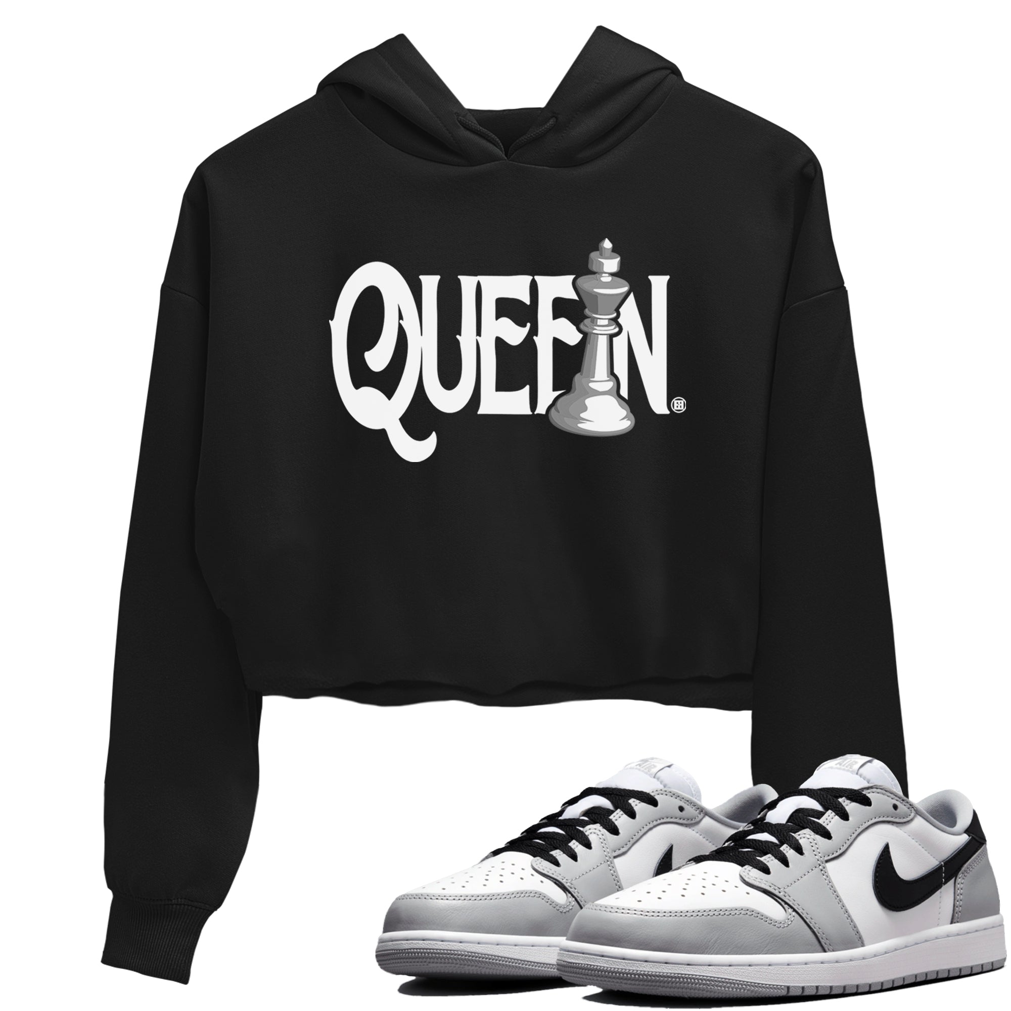 Chess Queen snkmatch Women's Top - Air Jordan 1 Wolf Grey