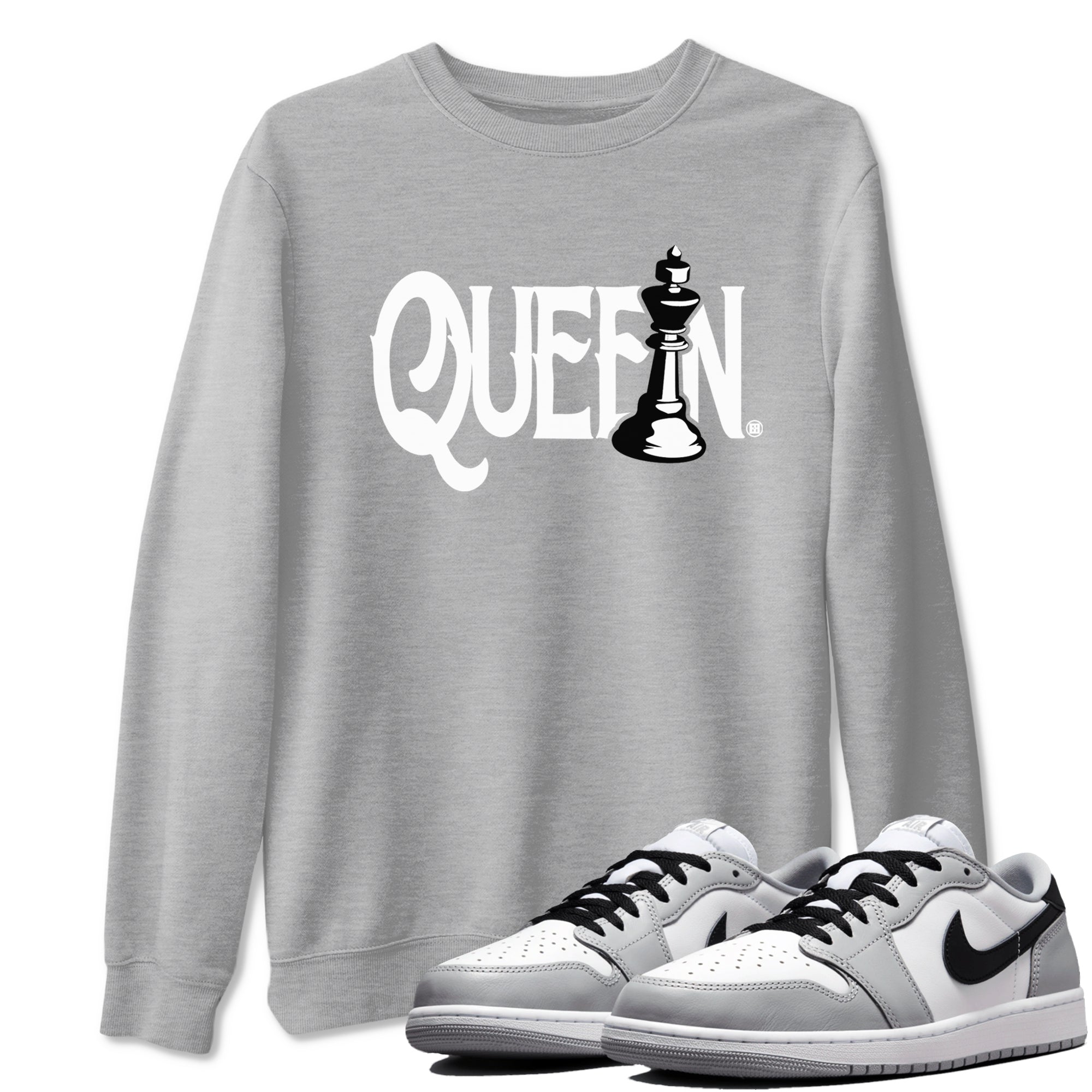 Chess Queen snkmatch Tees - Air Jordan 1 Wolf Grey