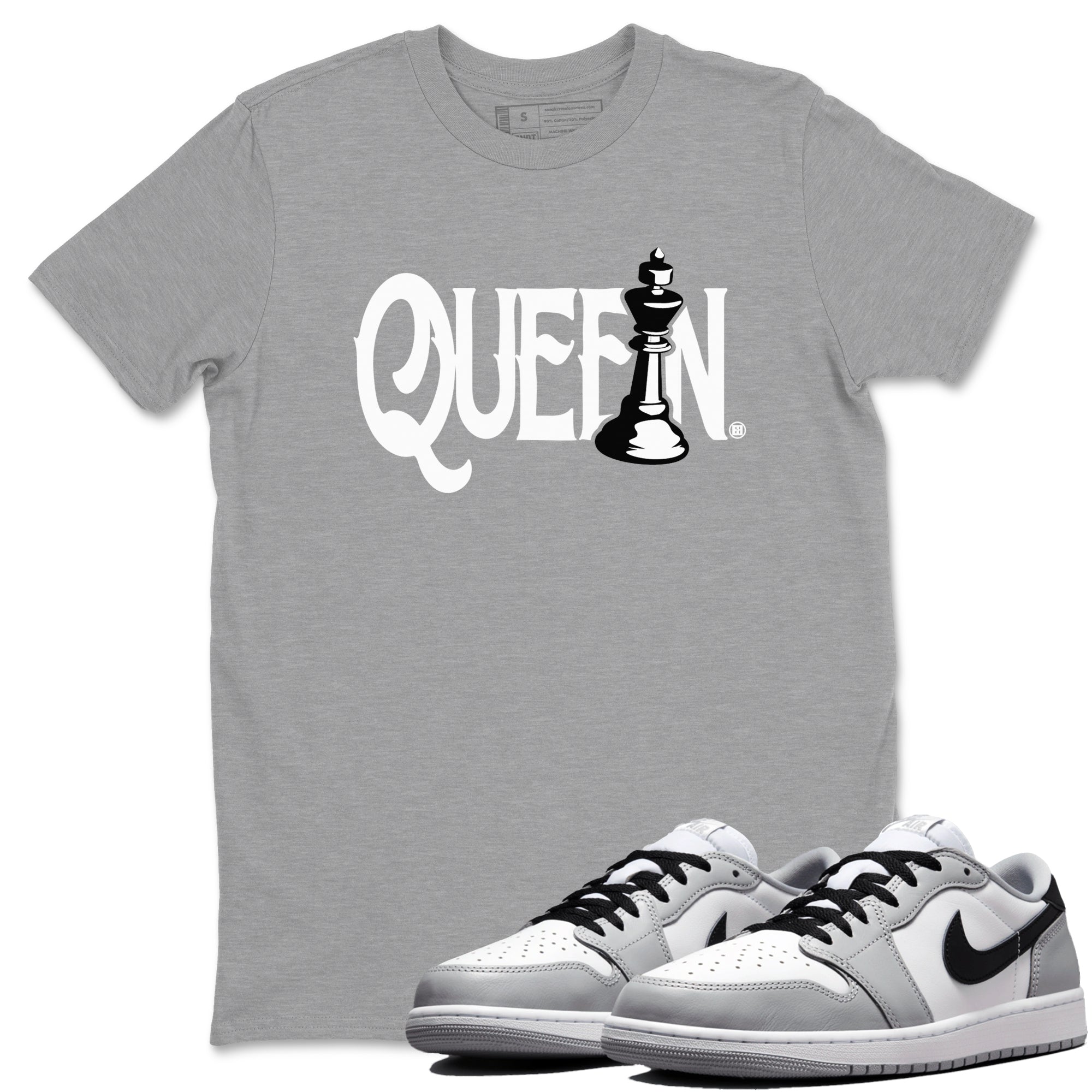 Chess Queen snkmatch Tees - Air Jordan 1 Wolf Grey