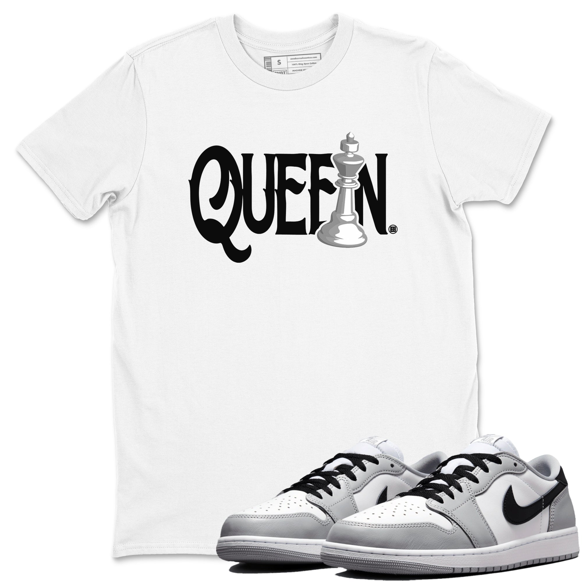 Chess Queen snkmatch Tees - Air Jordan 1 Wolf Grey